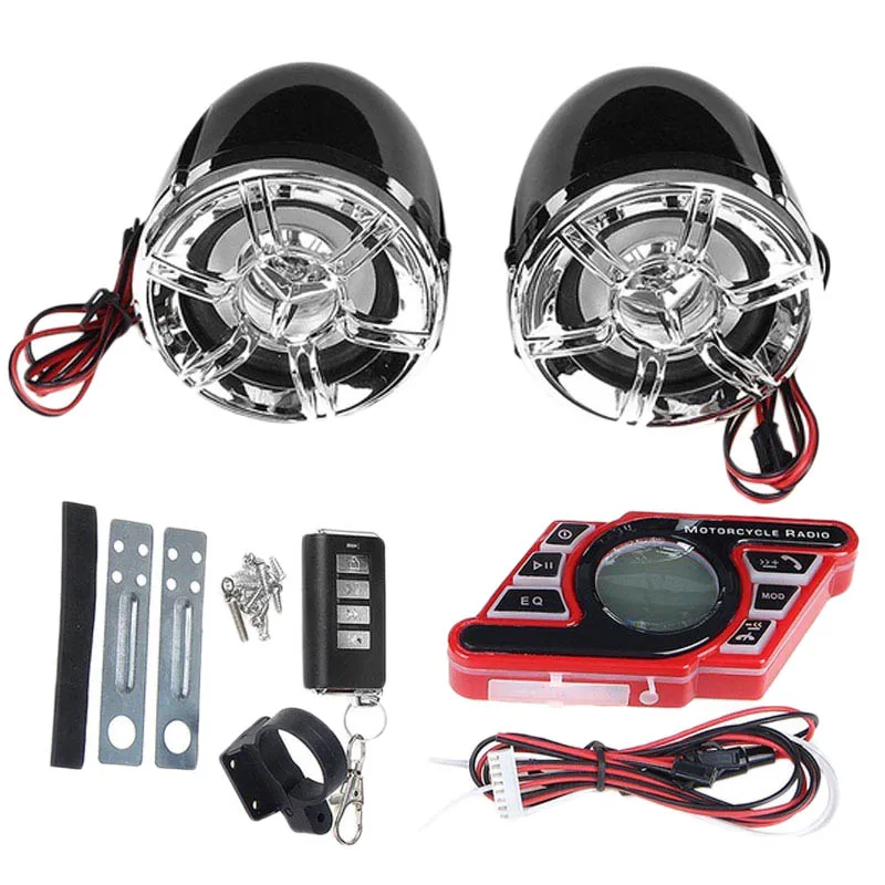 Motorcycle Stereo Speakers Bluetooth MP3 Player Waterproof Audio System FM Audio USB/TF for Motor Scooter Bike ATV
Motorcycle Stereo Speakers Bluetooth MP3 Player Waterproof Audio System FM Audio USB/TF for Motor Scooter Bike ATV