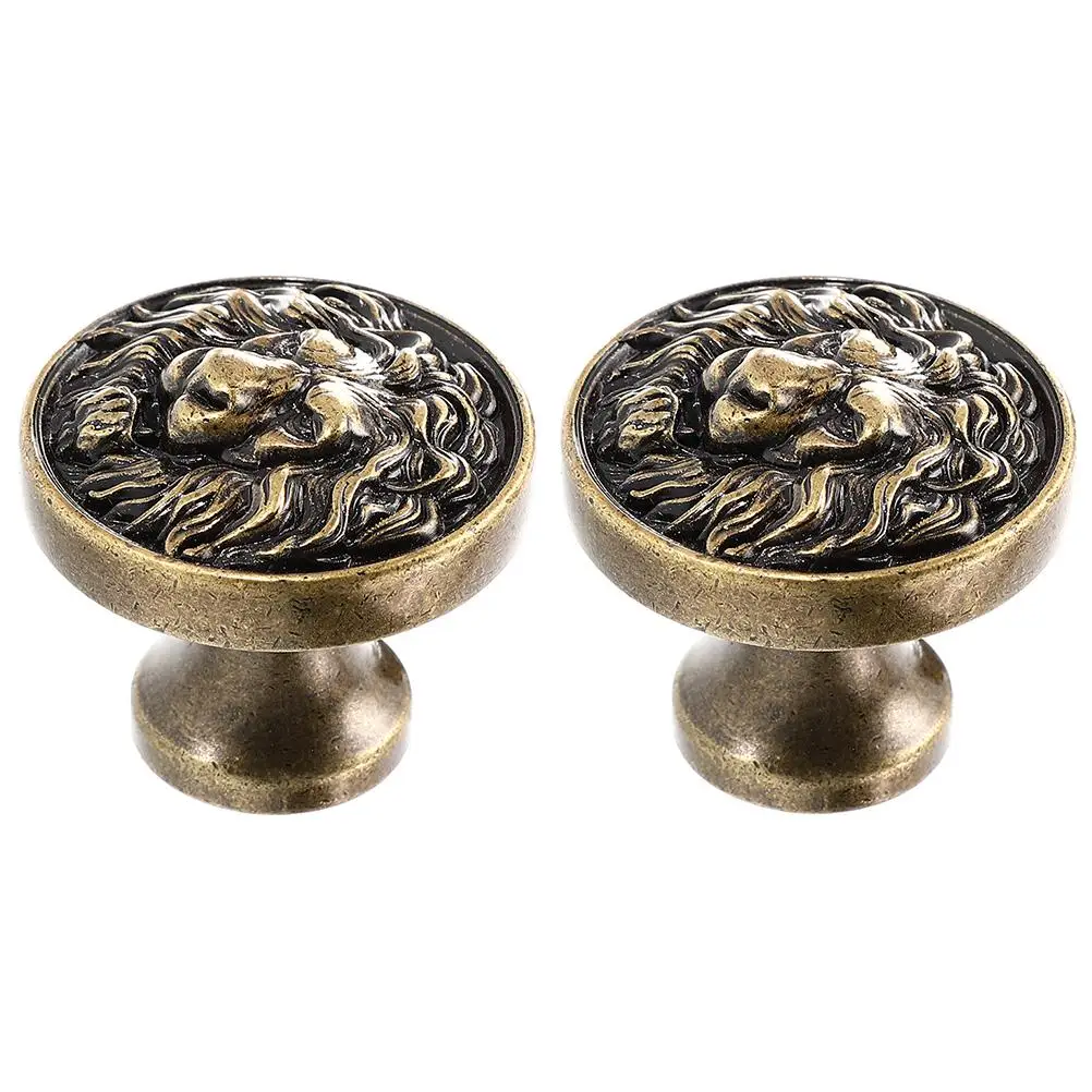 2pcs Lion Head Handle Zinc Alloy Bright for Cabinets Wardrobes Doors Drawer Hardware Replacement Parts Furniture Knobs
2pcs Lion Head Handle Zinc Alloy Bright for Cabinets Wardrobes Doors Drawer Hardware Replacement Parts Furniture Knobs
