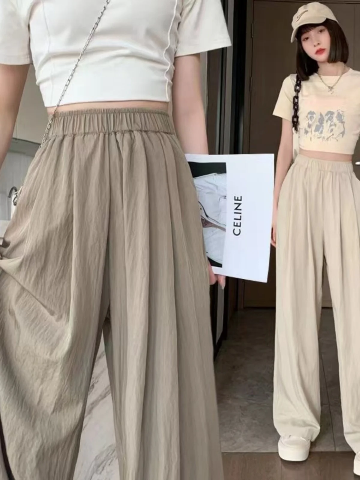 Женские брюки с высокой талией и широкими штанинами, свободные повседневные брюки из хлопка и льна, прямые брюки для лета и осени, новые удобные брюки для отдыха
Женские брюки с высокой талией и широкими штанинами, свободные повседневные брюки из хлопка и льна, прямые брюки для лета и осени, новые удобные брюки для отдыха