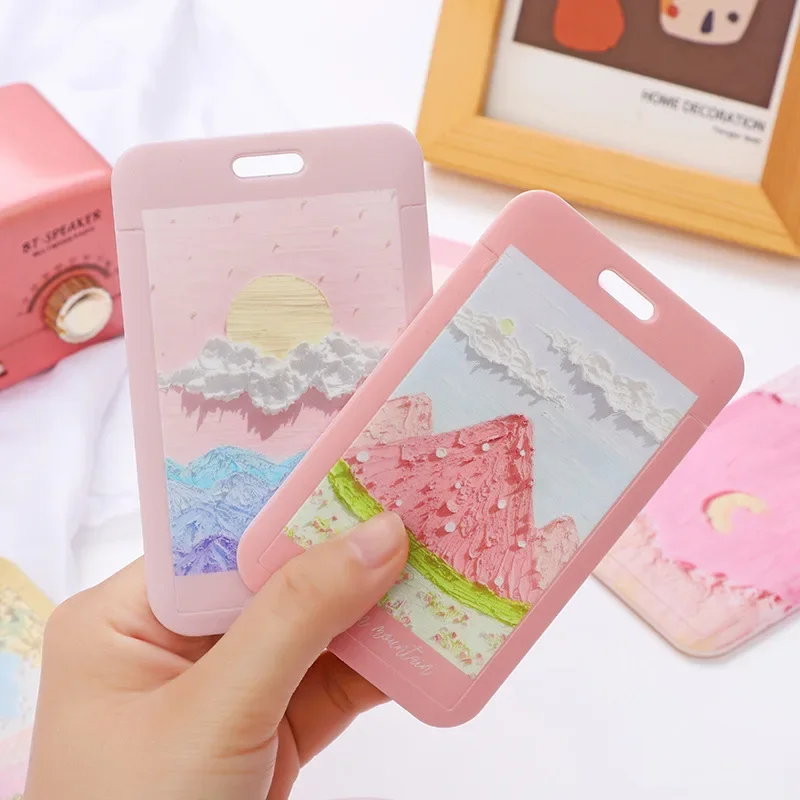 Sweet Floral Oil Painting Style Card Holders Pink Card Holder for Girl Students Transportation Card Holder
Sweet Floral Oil Painting Style Card Holders Pink Card Holder for Girl Students Transportation Card Holder