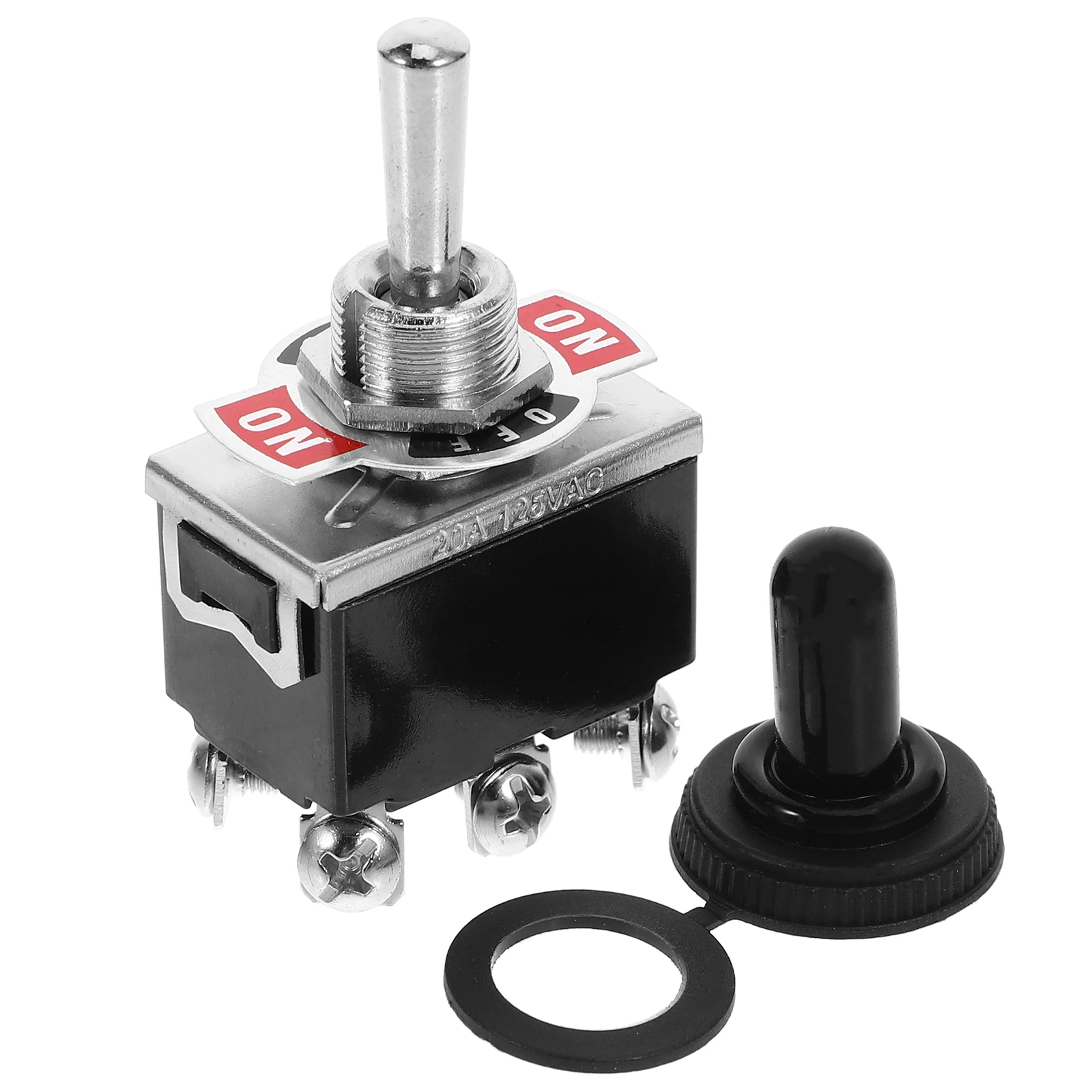 Waterproof Cap Switch 203A Fuse Heavy Duty Toggle SPDT Red Cover 3 Position On Off On Switch Long Service Life Easy Install
Waterproof Cap Switch 203A Fuse Heavy Duty Toggle SPDT Red Cover 3 Position On Off On Switch Long Service Life Easy Install