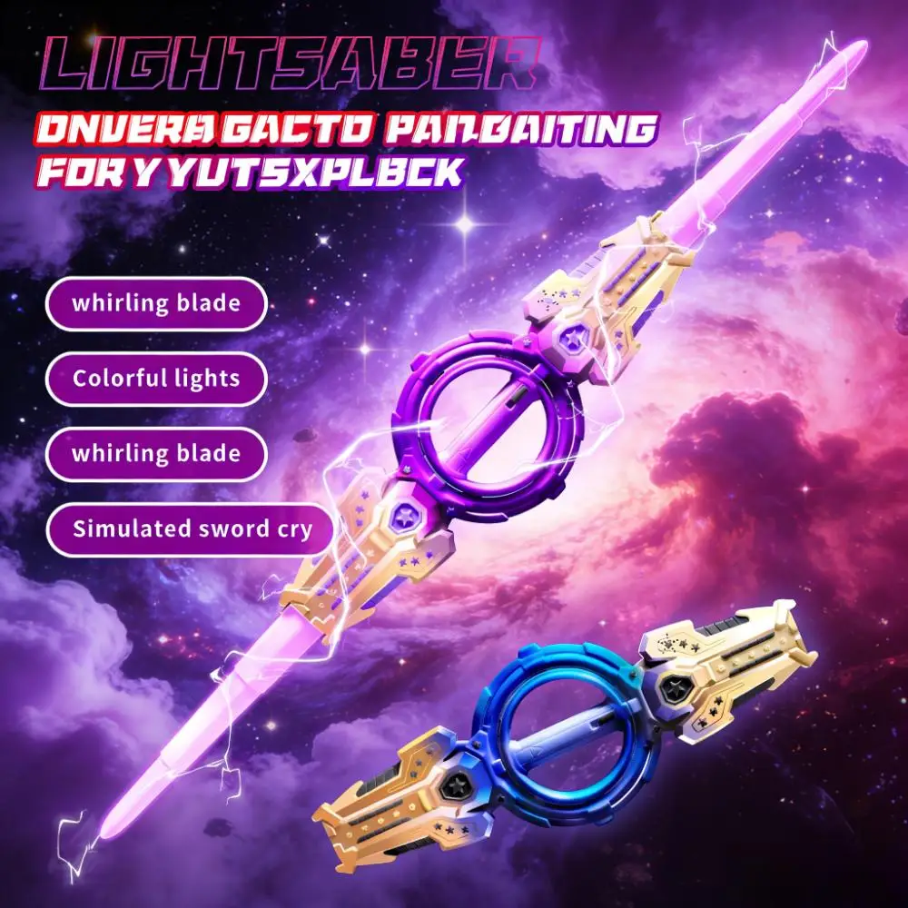 Светодиодный вращающийся меч для всех возрастов: яркая уличная игрушка для ролевых игр на вечеринках и семейных интерактивных игр
Светодиодный вращающийся меч для всех возрастов: яркая уличная игрушка для ролевых игр на вечеринках и семейных интерактивных игр