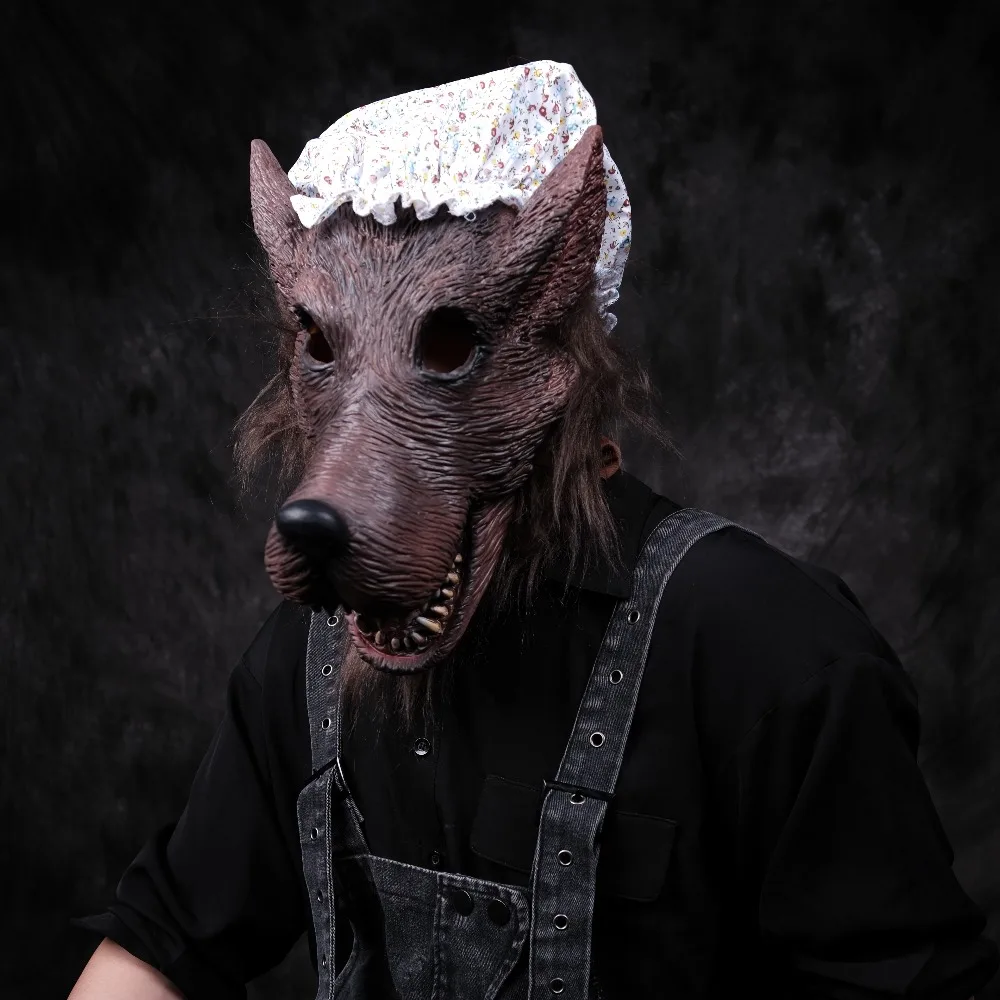 Костюм Big Bad Granny Wolf, маска для мужчин и женщин, Хэллоуин, косплей, маска с головой оборотня, маски для ролевых игр, карнавальная вечеринка, забавная маска
Костюм Big Bad Granny Wolf, маска для мужчин и женщин, Хэллоуин, косплей, маска с головой оборотня, маски для ролевых игр, карнавальная вечеринка, забавная маска