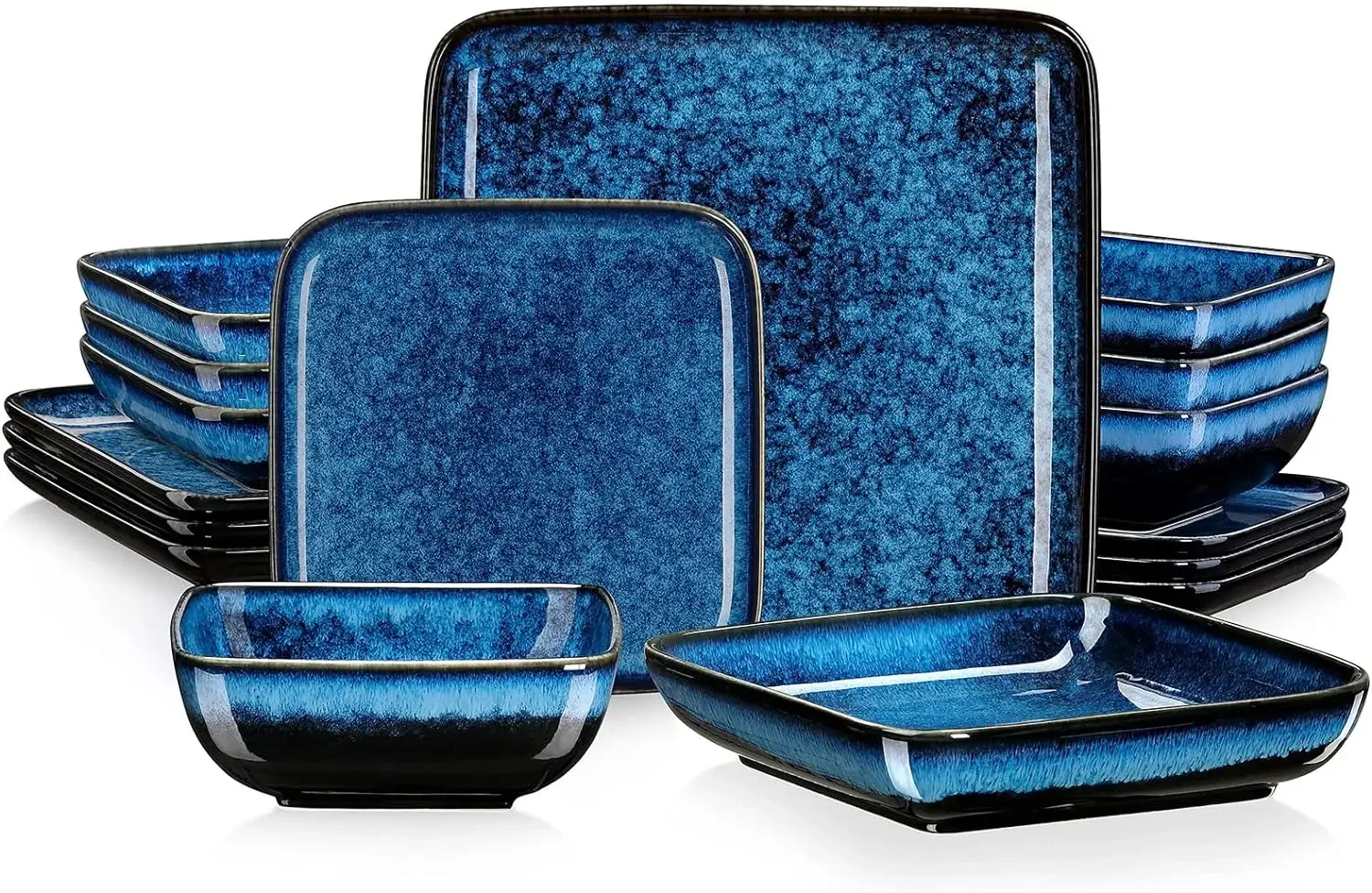 Kitchen suppliesvancasso Stern Blue Dinner Set Square Reactive Glaze Tableware 16 Pieces Kitchen Dinnerware Stoneware Crockery S
Kitchen suppliesvancasso Stern Blue Dinner Set Square Reactive Glaze Tableware 16 Pieces Kitchen Dinnerware Stoneware Crockery S