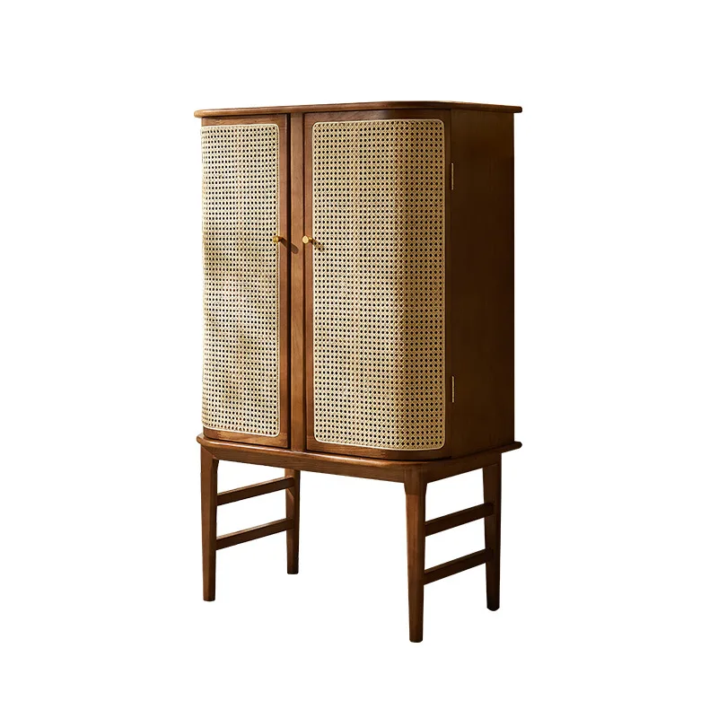 Wabi-sabi Japanese rattan solid wood dining side cabinet log wind storage side cabinet living room locker wine cabinet porch
Wabi-sabi Japanese rattan solid wood dining side cabinet log wind storage side cabinet living room locker wine cabinet porch