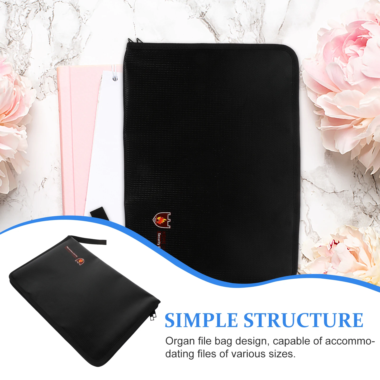 Fireproof Waterproof Document Bag 365x250x20mm Portable File Folder Receipt Binder Certificate Mini ganizer Pouch
Fireproof Waterproof Document Bag 365x250x20mm Portable File Folder Receipt Binder Certificate Mini ganizer Pouch