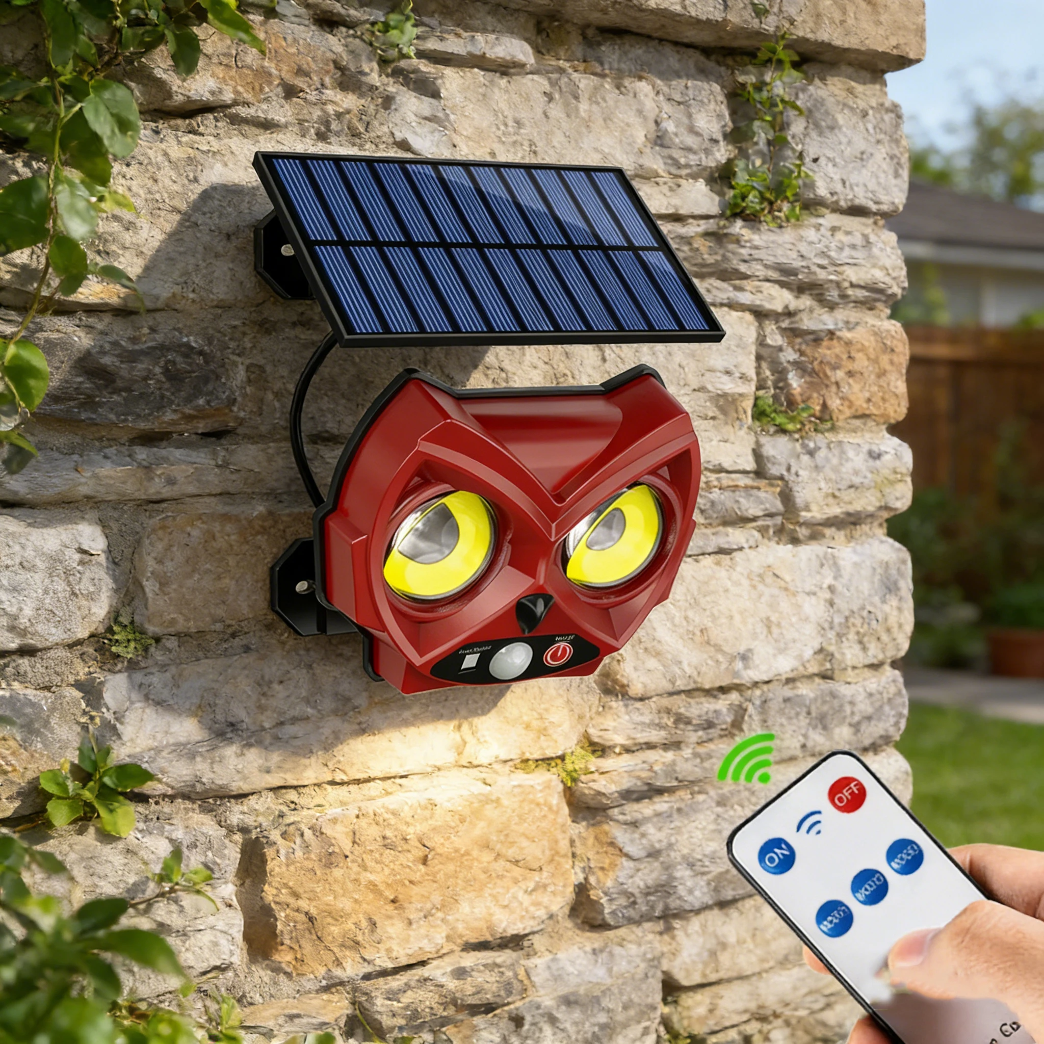 Solar Outdoor Lights Owl Flood Lights with 16.4 ft Cable Remote Control Solar Motion Sensor Outdoor Lights 3 Modes Solar Powered
Solar Outdoor Lights Owl Flood Lights with 16.4 ft Cable Remote Control Solar Motion Sensor Outdoor Lights 3 Modes Solar Powered