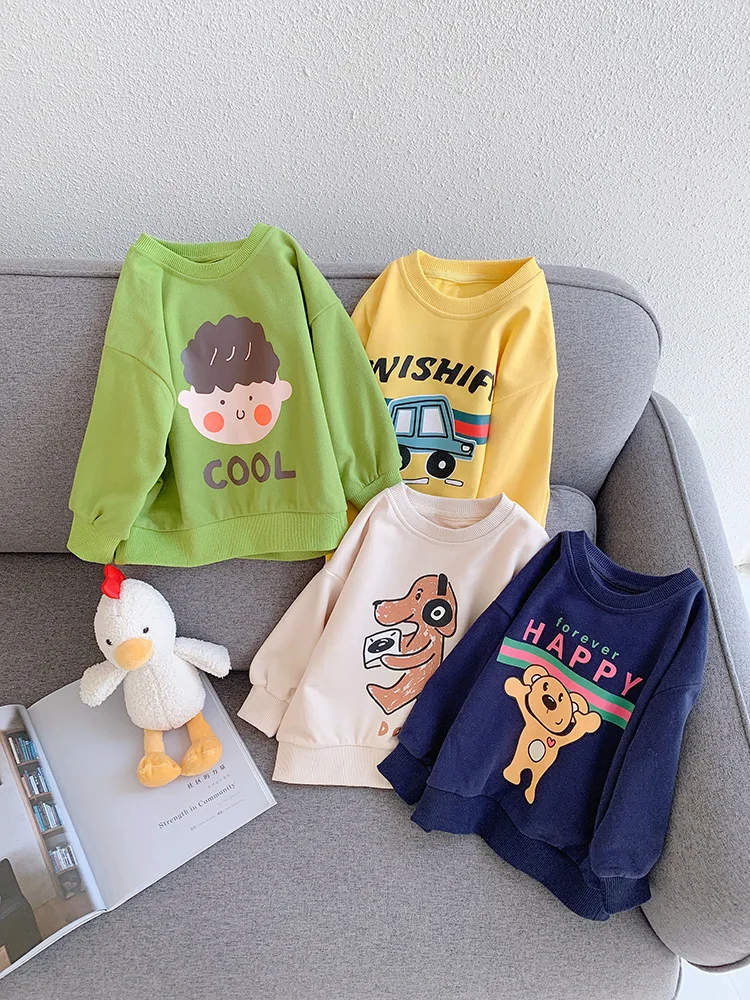 2025 Autumn Baby Boys Tops New Casual Cartoon Printed Kids Baby Boys Sweatshirts Loose Soft Long Sleeves Toddler Boys Pullover
2025 Autumn Baby Boys Tops New Casual Cartoon Printed Kids Baby Boys Sweatshirts Loose Soft Long Sleeves Toddler Boys Pullover
