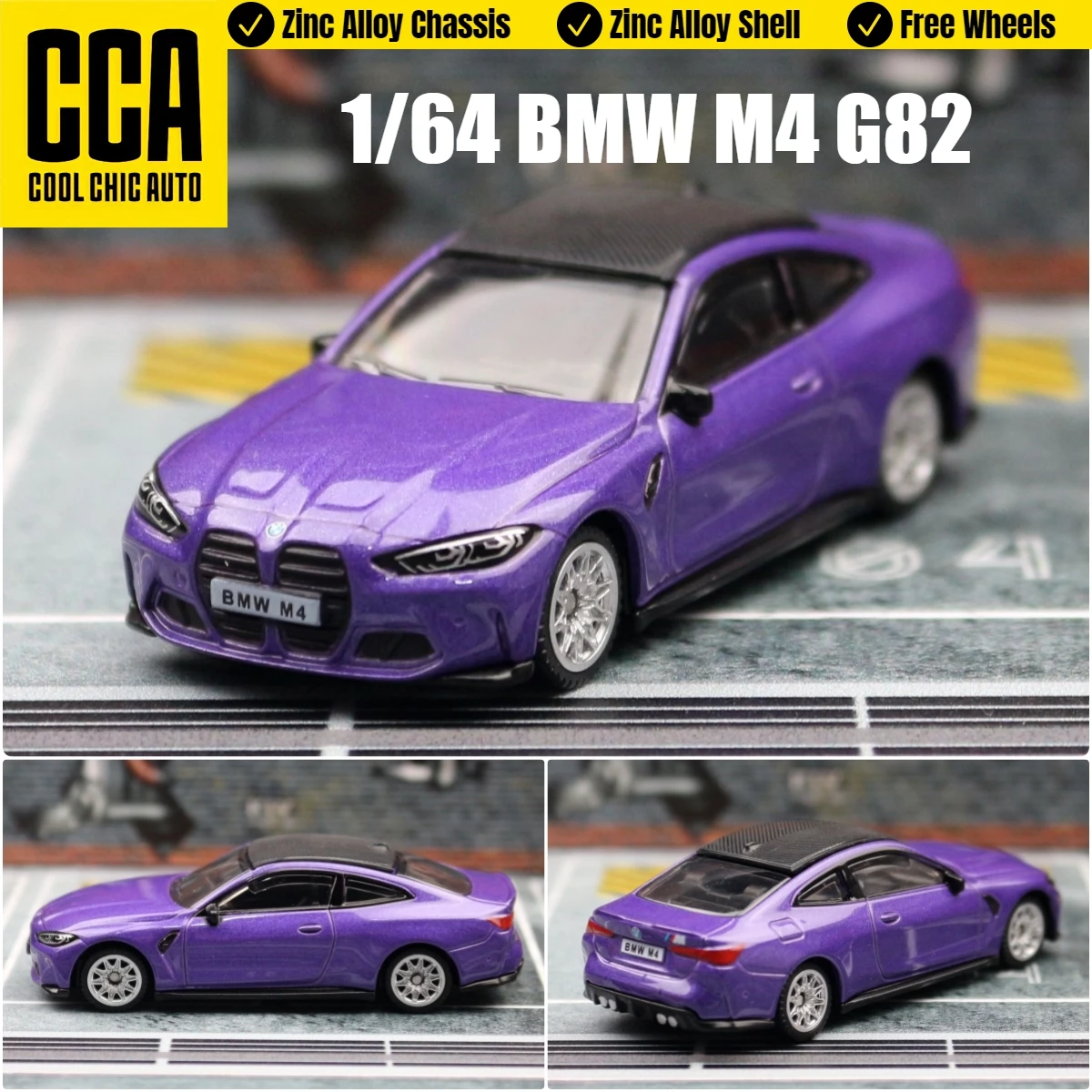 Коллекция 1/64 года, миниатюрная модель автомобиля BMW M4 G82 седан CCA MSZ 3 дюйма, игрушечный автомобиль из цинкового сплава, свободные колеса, литый металлический корпус, подарок для детей
Коллекция 1/64 года, миниатюрная модель автомобиля BMW M4 G82 седан CCA MSZ 3 дюйма, игрушечный автомобиль из цинкового сплава, свободные колеса, литый металлический корпус, подарок для детей