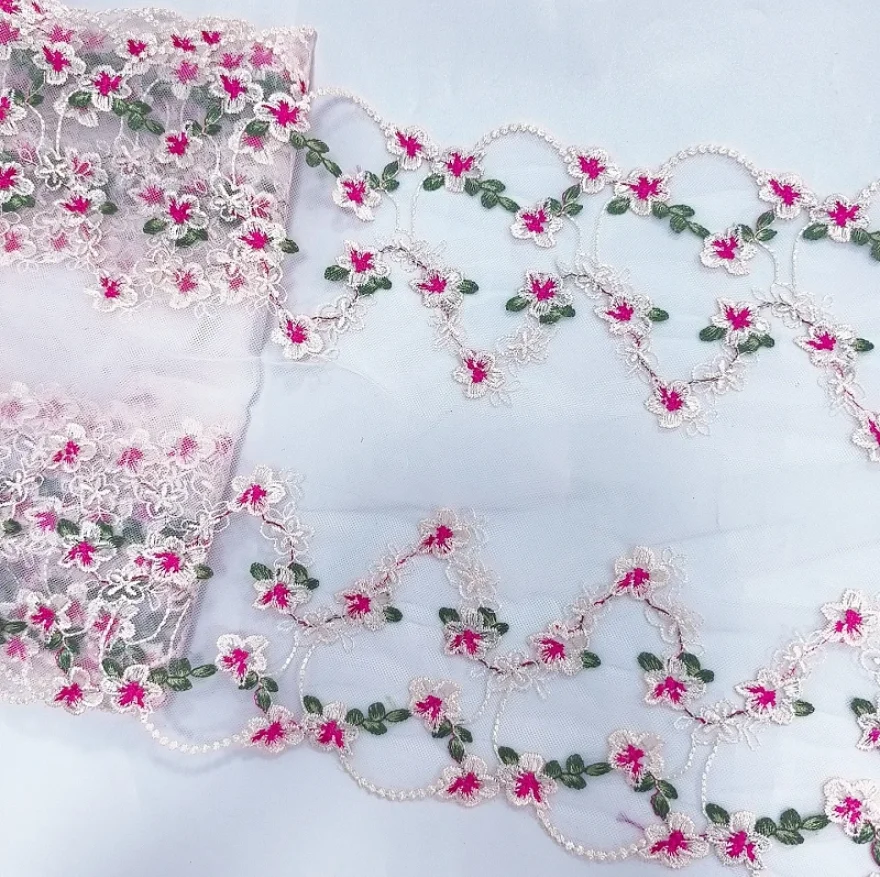 20Yards Sweet Bilateral Floral Lace Fabric,Diy Clothing Accessories Mesh Embroidery Lace Trim for Bra Underwear
20Yards Sweet Bilateral Floral Lace Fabric,Diy Clothing Accessories Mesh Embroidery Lace Trim for Bra Underwear