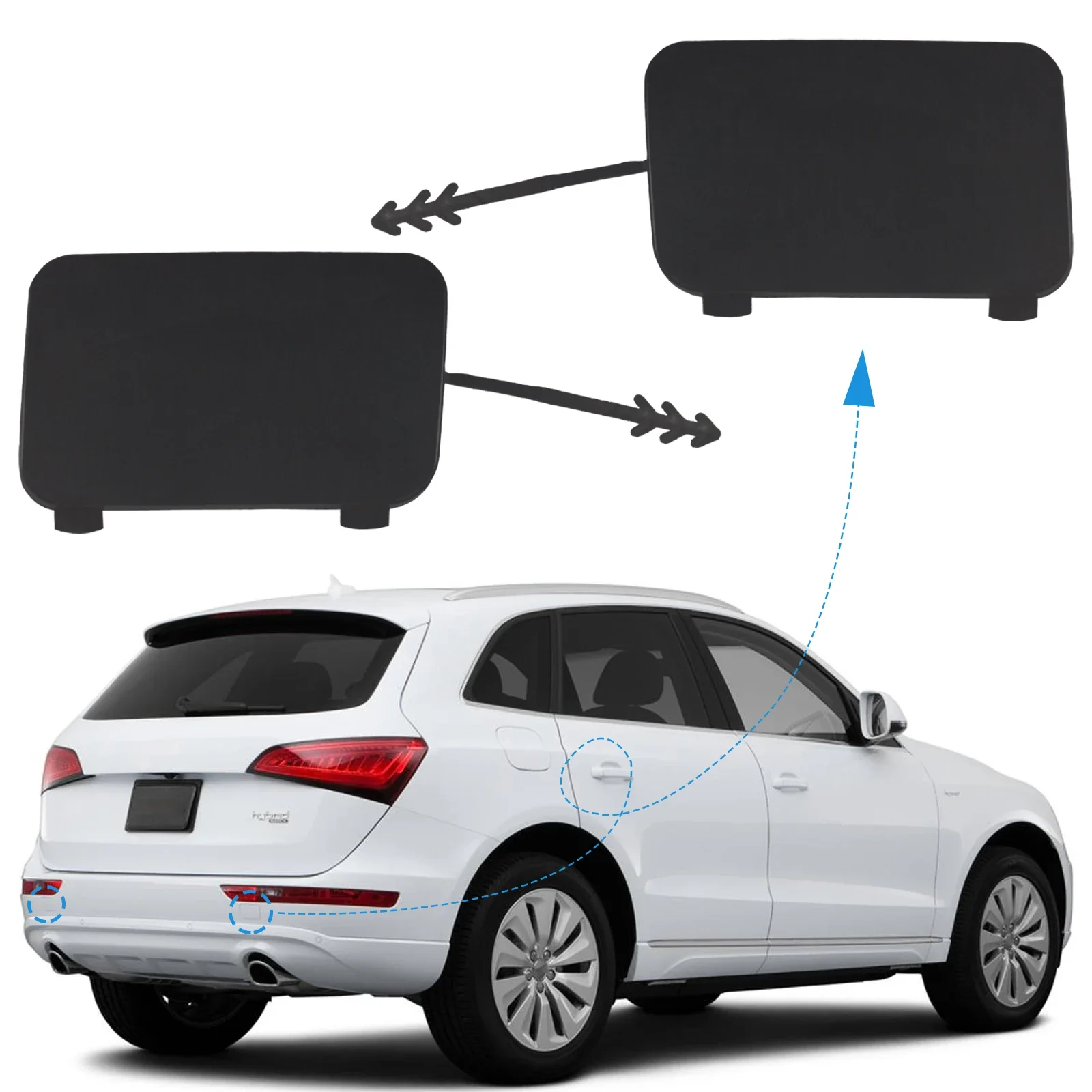 Rear Bumper Tow Hook Cover Cap Towing Eye Lid Fit For Audi Q5 Accessories 2008-2017 8R0807449 8R0807450
Rear Bumper Tow Hook Cover Cap Towing Eye Lid Fit For Audi Q5 Accessories 2008-2017 8R0807449 8R0807450