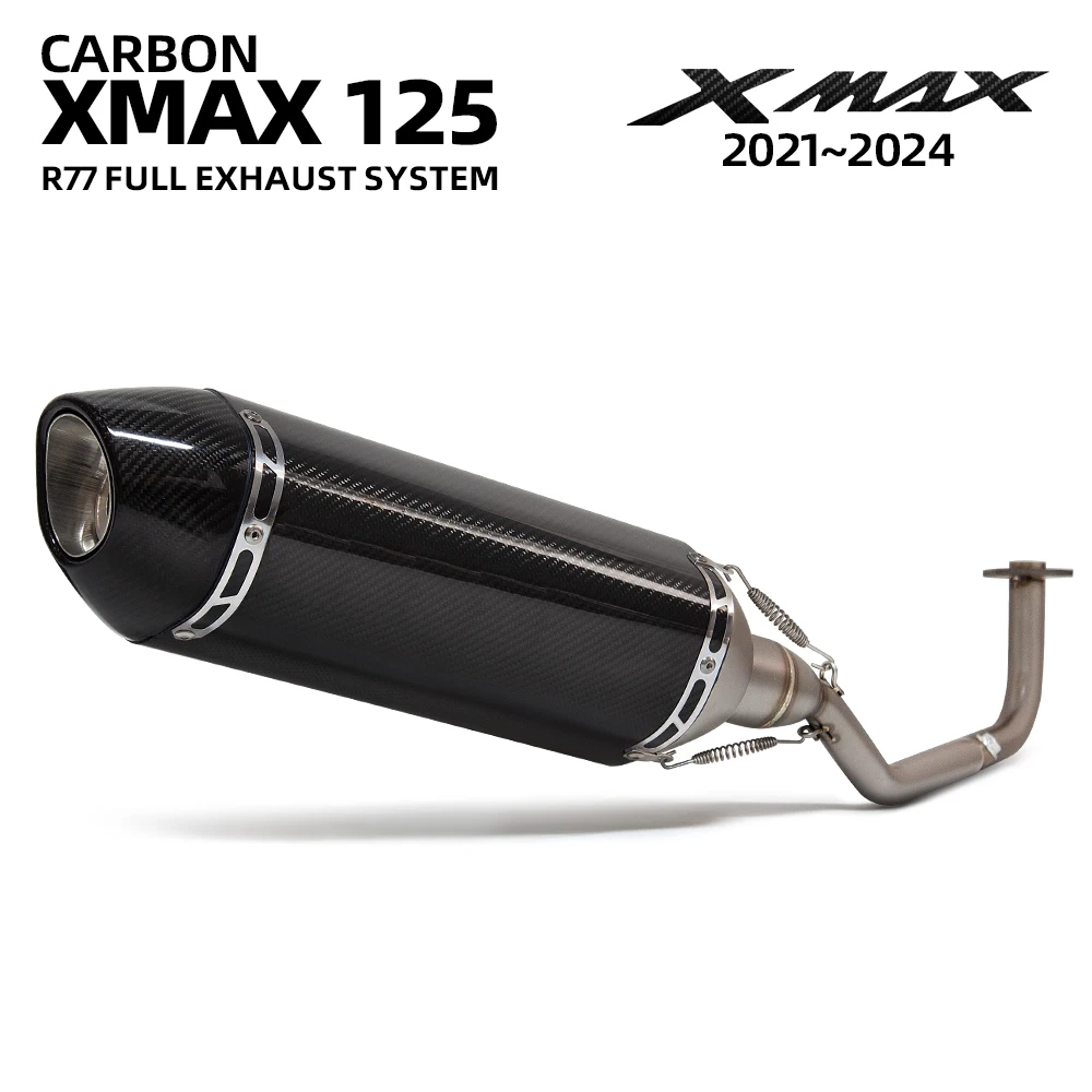 Motorcycle System Exhaust Modified Kit For Xmax125 XMAX 125 2021-2024 Escape Front Link Pipe Connect R77 Carbon Muffler
Motorcycle System Exhaust Modified Kit For Xmax125 XMAX 125 2021-2024 Escape Front Link Pipe Connect R77 Carbon Muffler