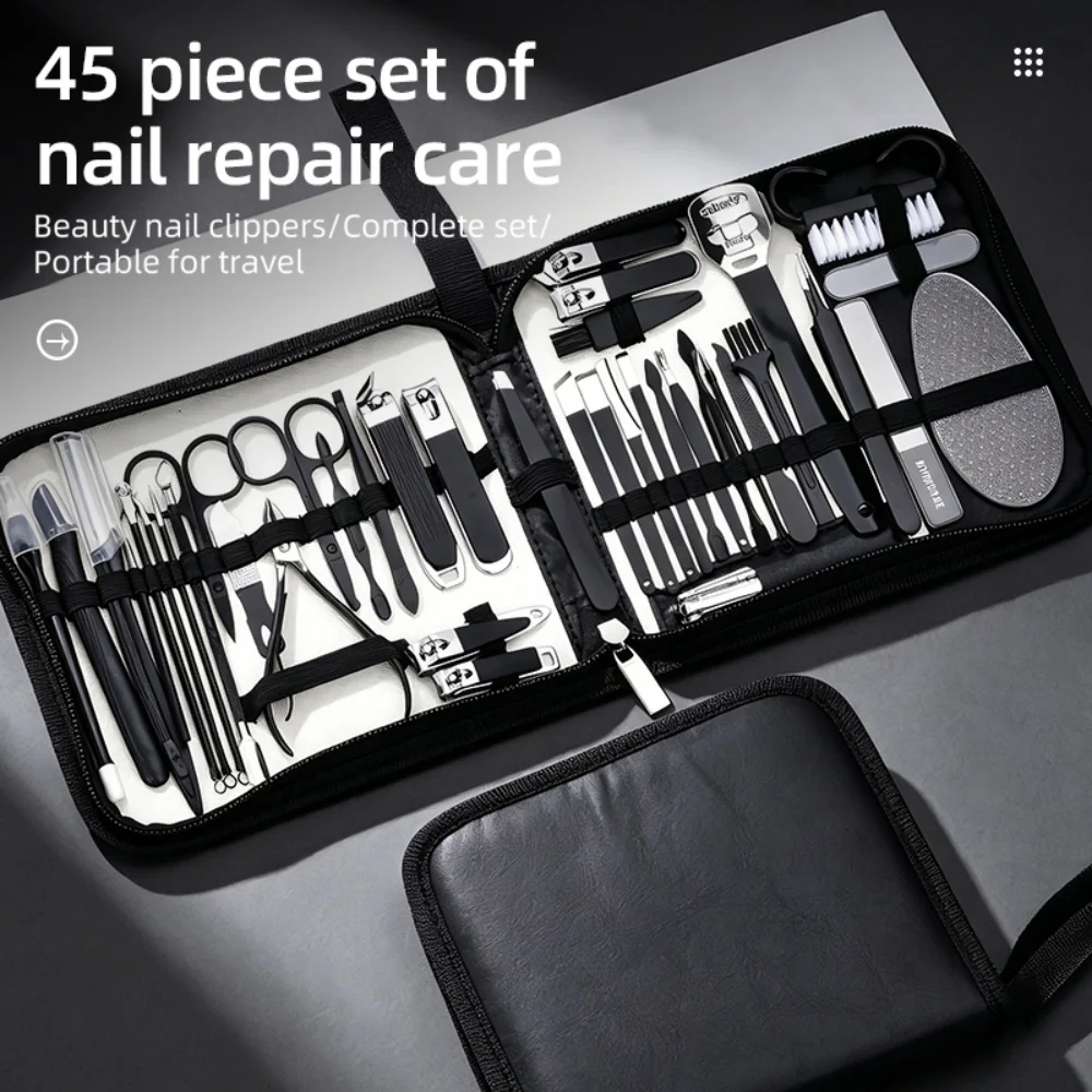 45 pcs Complete set Stainless Steel Nail Clippers Professional Nail Care Kit Full Set of Nail Trimming Tools Manicure Tools Pedi
45 pcs Complete set Stainless Steel Nail Clippers Professional Nail Care Kit Full Set of Nail Trimming Tools Manicure Tools Pedi
