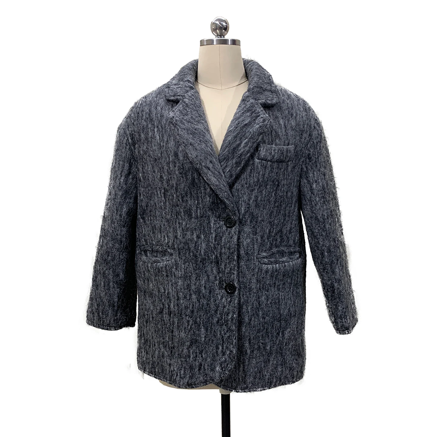 Winter Thickened Warm Grey Woolen Suit Jacket Women's High-End Loose Casual Korean Style Woolen Western Clothes
Winter Thickened Warm Grey Woolen Suit Jacket Women's High-End Loose Casual Korean Style Woolen Western Clothes