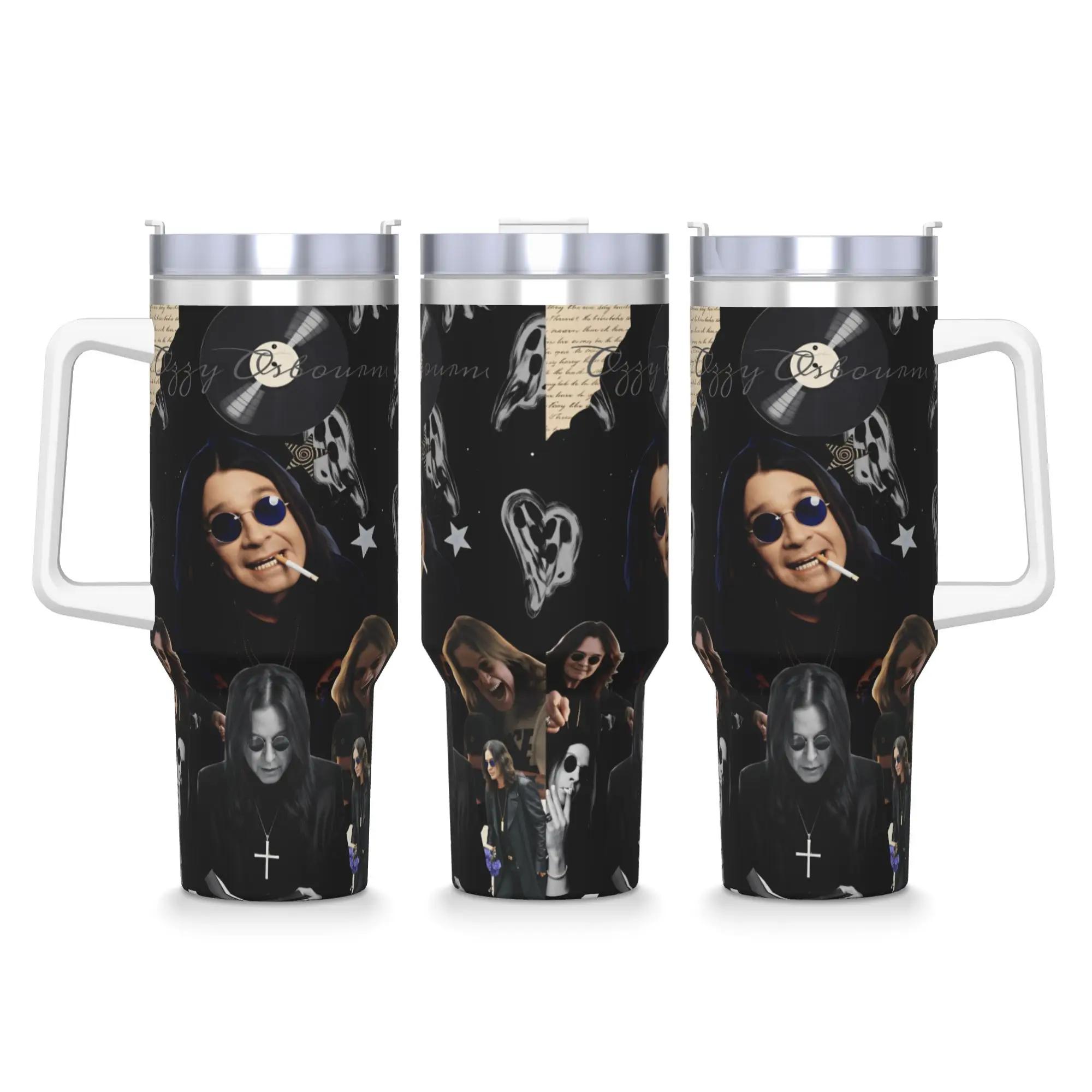 Ozzy Osbournes band Stainless Steel Tumbler Beach Thermal Mug With Straws and Lid 40oz Car Mugs Cold and Hot Water Bottle
Ozzy Osbournes band Stainless Steel Tumbler Beach Thermal Mug With Straws and Lid 40oz Car Mugs Cold and Hot Water Bottle