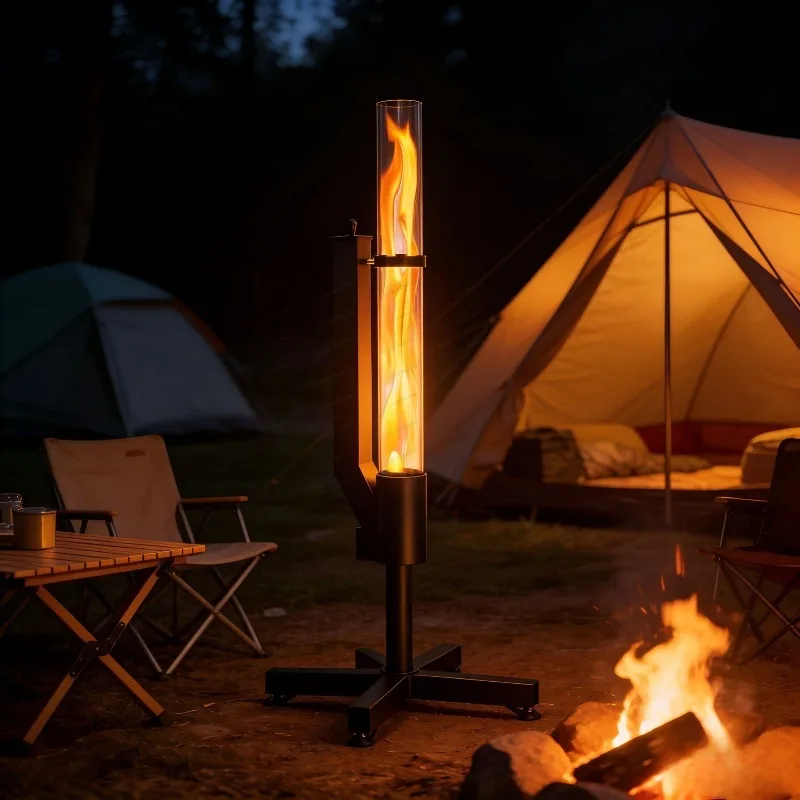 Vertical Wood-Burning Rocket Stove, Outdoor Camping Pellet Heater for Backyard Winter Warming
Vertical Wood-Burning Rocket Stove, Outdoor Camping Pellet Heater for Backyard Winter Warming