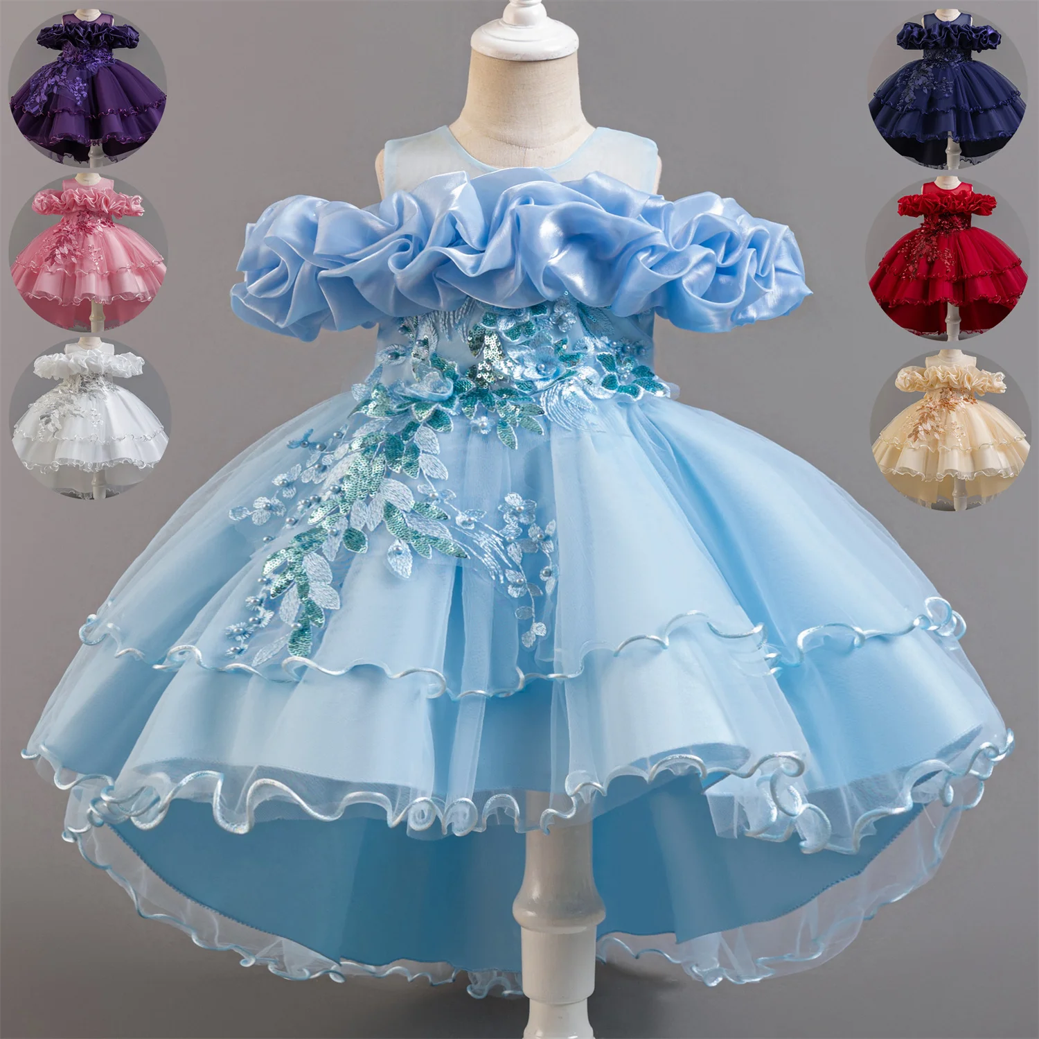 0-12 Years Children's Dresses For Girls Train Communion Gown Prom Kids Eleghant Wedding Evening Ceremony Dresses
0-12 Years Children's Dresses For Girls Train Communion Gown Prom Kids Eleghant Wedding Evening Ceremony Dresses