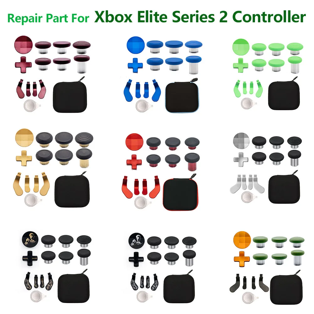 Thumbstick Metal Button Paddles Set For Xbox One Elite Series 2 Controller Replacement Gamepad Accessory