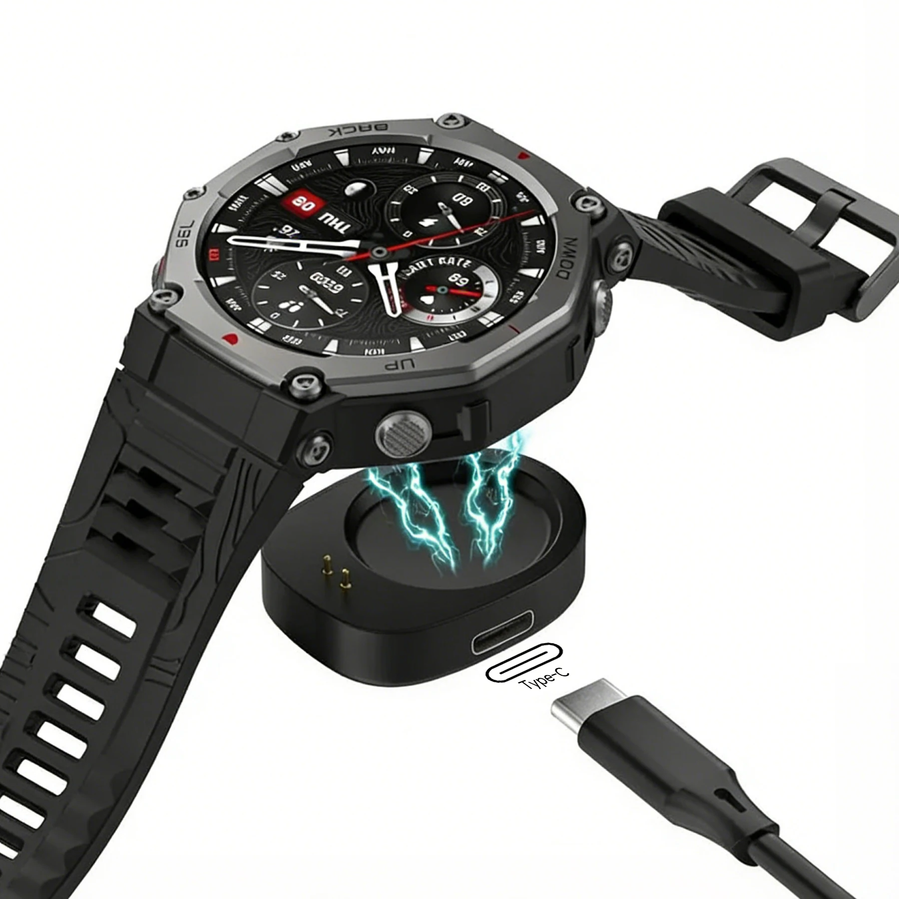 Charger For Amazfit T-REX 3 / Amazfit Balance - Smart Watch Charging Dock, Magnetic Charging, USB-A /USB-C Charge, A2322 A2286
Charger For Amazfit T-REX 3 / Amazfit Balance - Smart Watch Charging Dock, Magnetic Charging, USB-A /USB-C Charge, A2322 A2286