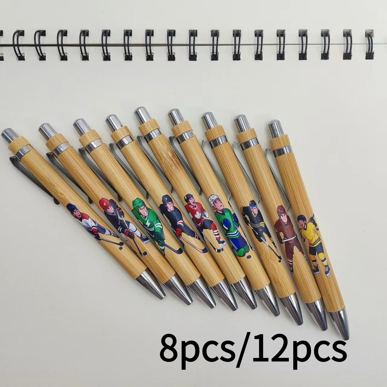 8pcs/12pcs Trendy Ice Hockey Athlete Styling Theme Ballpoint Pen Student Writing Signature Stationery
8pcs/12pcs Trendy Ice Hockey Athlete Styling Theme Ballpoint Pen Student Writing Signature Stationery
