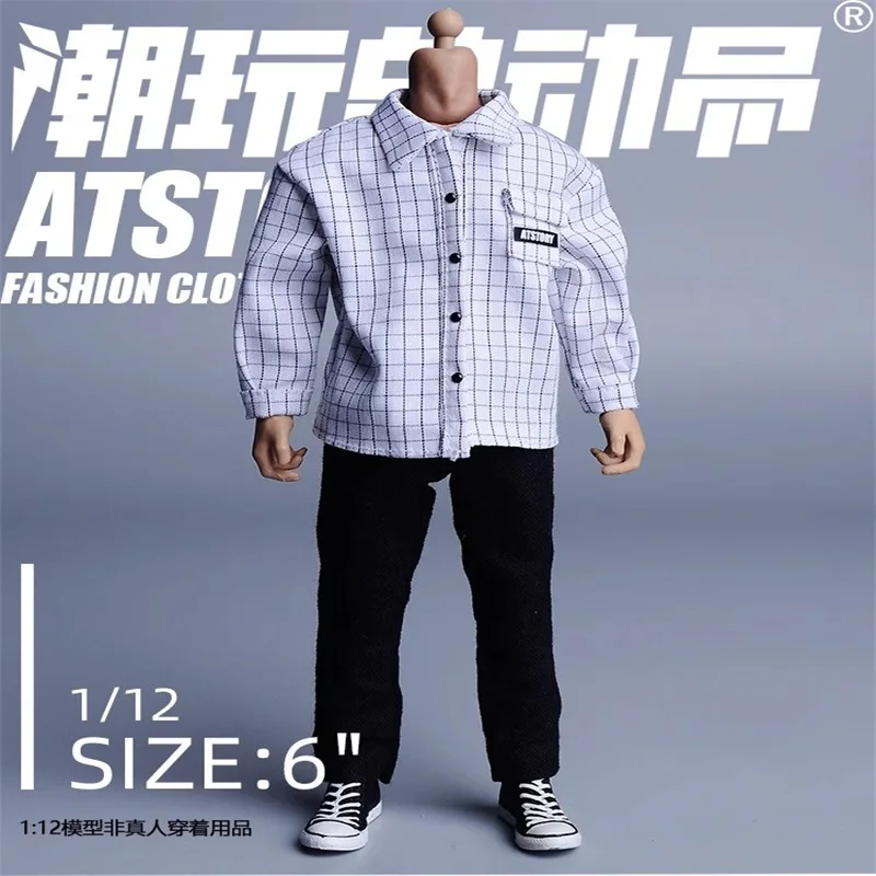 1/12 Trendy Soldier Clothing Programmer Plaid Shirt Model Toy Fit 6'' Action Figure Body In Stock
1/12 Trendy Soldier Clothing Programmer Plaid Shirt Model Toy Fit 6'' Action Figure Body In Stock