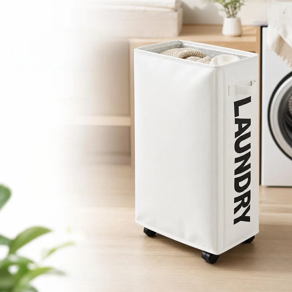 Home Oxford Cloth Laundry Basket with Wheels Dirty Clothes Hamper Clothing under Table Storage Yoga Mat Storage Basket
Home Oxford Cloth Laundry Basket with Wheels Dirty Clothes Hamper Clothing under Table Storage Yoga Mat Storage Basket