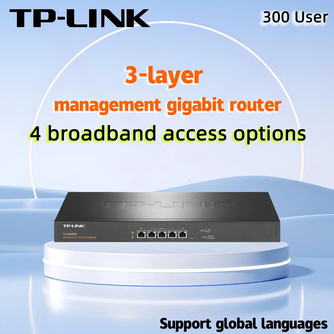 Двойное управление сетью, 4 порта WAN, Gigabit Enterprise VPN Router, контроллер переменного тока, точка Интернета, стандартный переключатель
Двойное управление сетью, 4 порта WAN, Gigabit Enterprise VPN Router, контроллер переменного тока, точка Интернета, стандартный переключатель