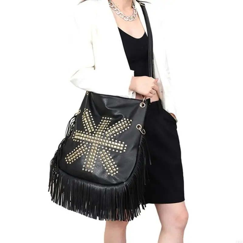 340D Shoulder Bag for Women Girl Fashion Trendy Rivet Chain Bag Fringe Designed Bag
340D Shoulder Bag for Women Girl Fashion Trendy Rivet Chain Bag Fringe Designed Bag