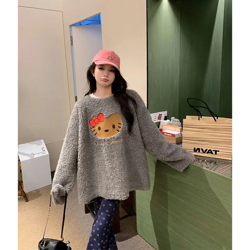 Sanrio Hello Kitty Korean Version Cute Cartoon Printed Hoodie Early Autumn New Loose Pullover Simple Design Trend Versatile Top
Sanrio Hello Kitty Korean Version Cute Cartoon Printed Hoodie Early Autumn New Loose Pullover Simple Design Trend Versatile Top