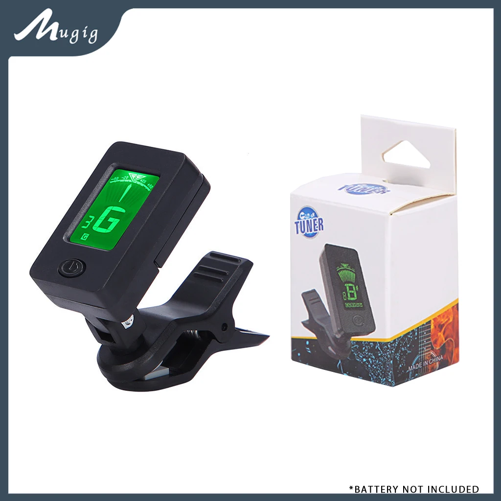 Mugig Chromatic Guitar Tuner Clip On Electric Tuner LCD Bass Ukulele Tuner For Acoustic & Electric Guitar Bass Violin Ukuleles
Mugig Chromatic Guitar Tuner Clip On Electric Tuner LCD Bass Ukulele Tuner For Acoustic & Electric Guitar Bass Violin Ukuleles