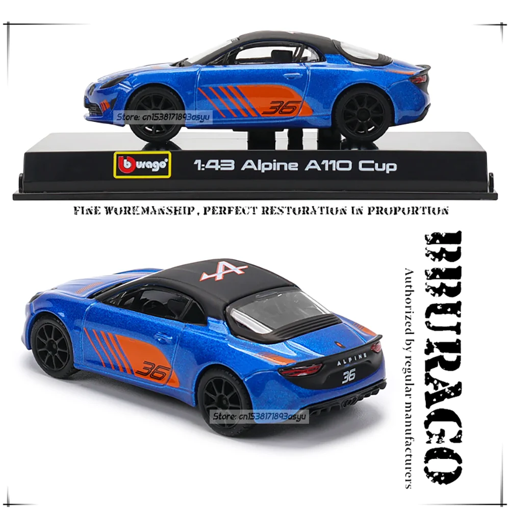Bburago 1:43 ALPINE A110 CUP Alloy car model Classic Nostalgia Collection Boy Toys Birthday Gift Exquisite decorations
Bburago 1:43 ALPINE A110 CUP Alloy car model Classic Nostalgia Collection Boy Toys Birthday Gift Exquisite decorations