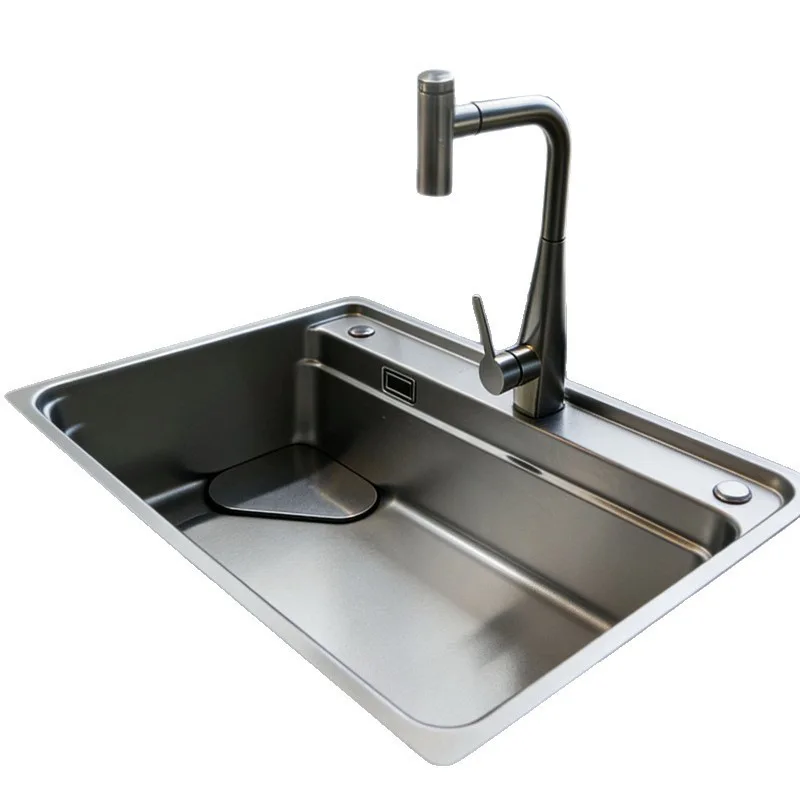 Stainless steel kitchen large single slot side row multi-functional vegetable basin sink
Stainless steel kitchen large single slot side row multi-functional vegetable basin sink