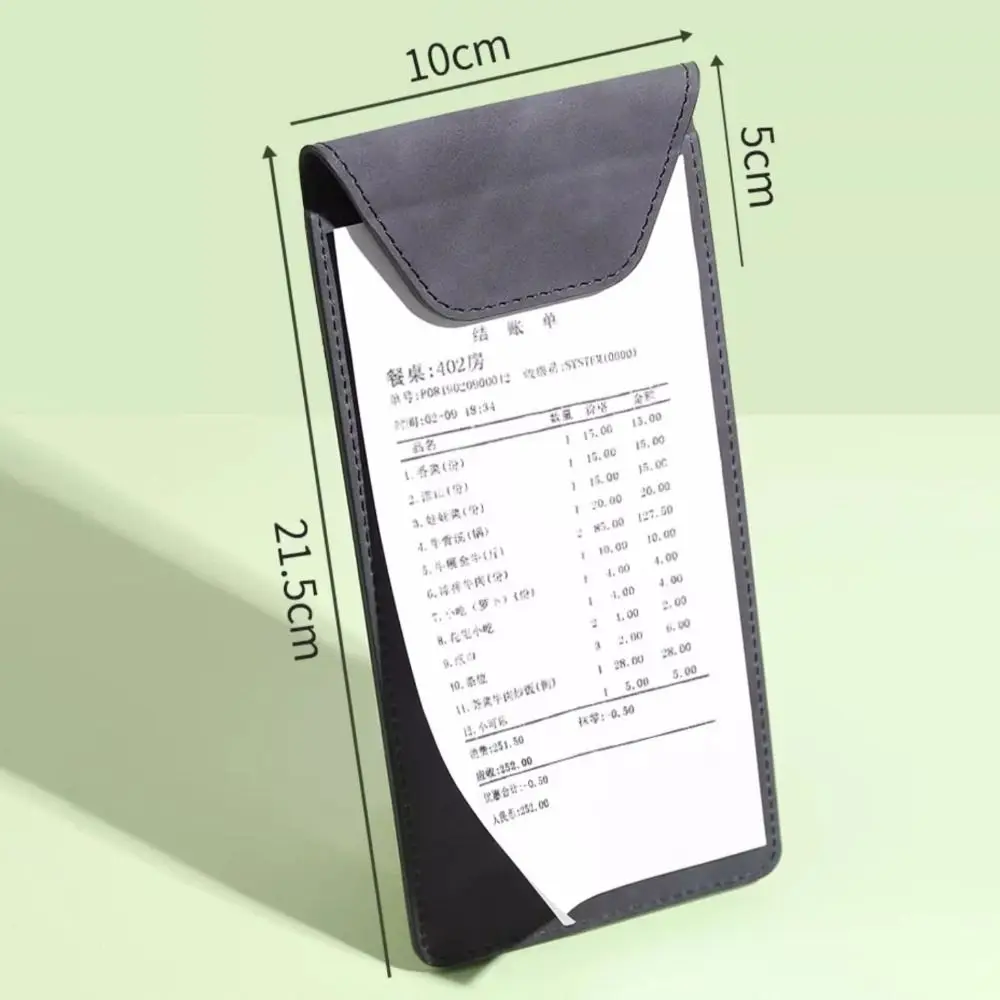 PU Leather Menu Wine Holder Pen Insert Invisible Magnetic Buckle Clipboard Document Clip Waterproof Order Dishes Note Holder
PU Leather Menu Wine Holder Pen Insert Invisible Magnetic Buckle Clipboard Document Clip Waterproof Order Dishes Note Holder