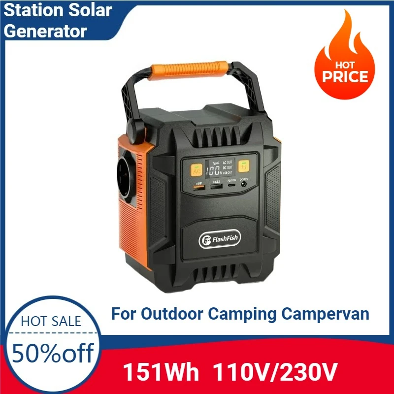 151Wh E200 Station Solar Generator 110V/230V AC Energy Storage Supply for Outdoor Camping Campervan Drone Backup Portable Power
151Wh E200 Station Solar Generator 110V/230V AC Energy Storage Supply for Outdoor Camping Campervan Drone Backup Portable Power