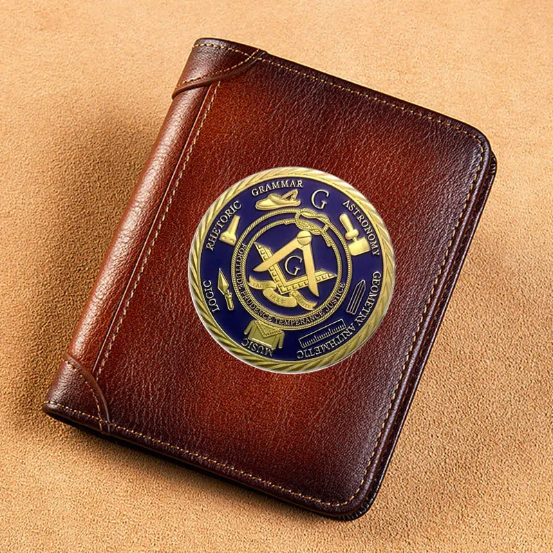 High Quality Genuine Leather Wallet Freemasonry Fortitude Prudence Temperance Justice Printing Standard Purse BK1113
High Quality Genuine Leather Wallet Freemasonry Fortitude Prudence Temperance Justice Printing Standard Purse BK1113