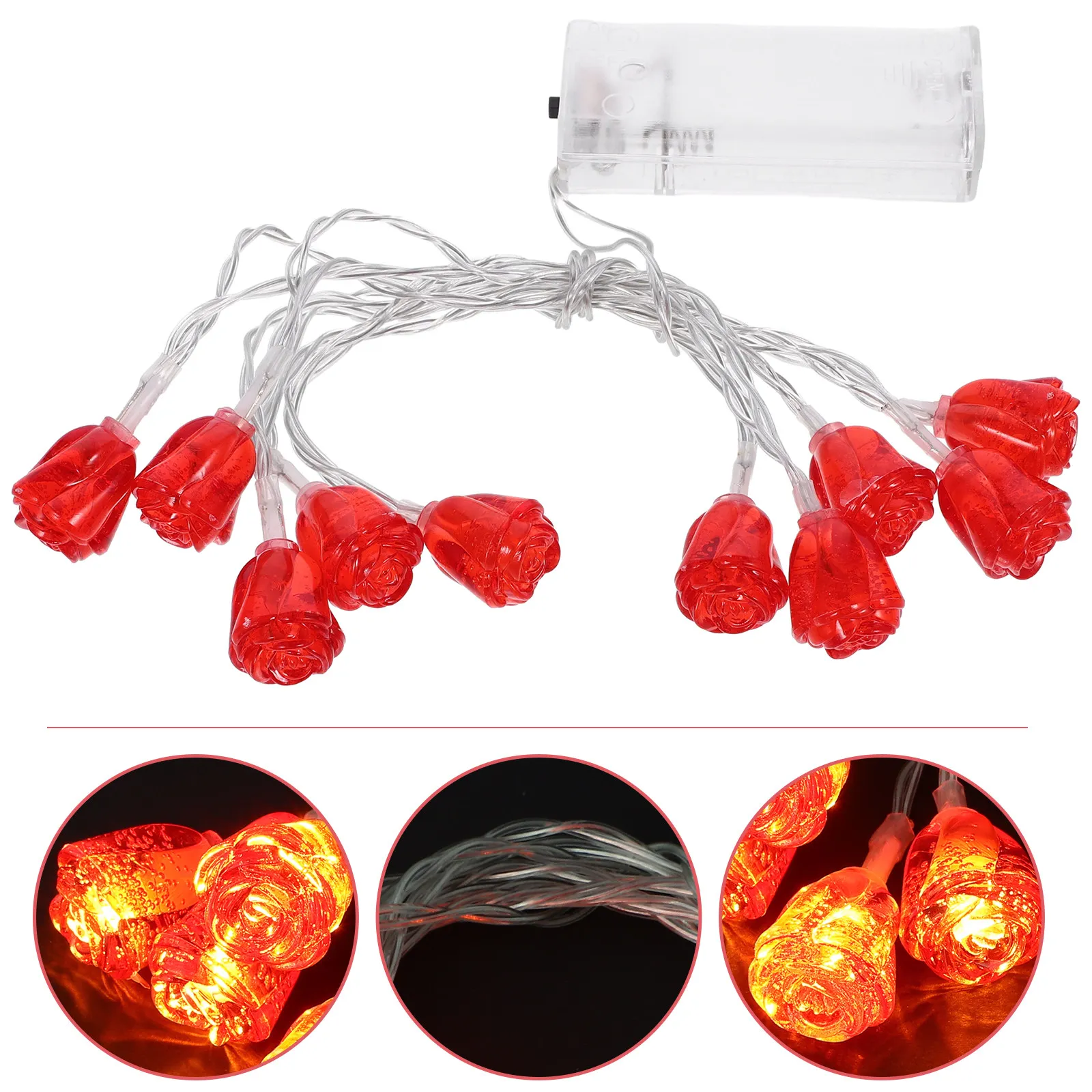 1pc Rose Led String Lights Valentine'S Day Hanging Lamp Party Wedding Decoration Home Outdoor Operated Quality
1pc Rose Led String Lights Valentine'S Day Hanging Lamp Party Wedding Decoration Home Outdoor Operated Quality