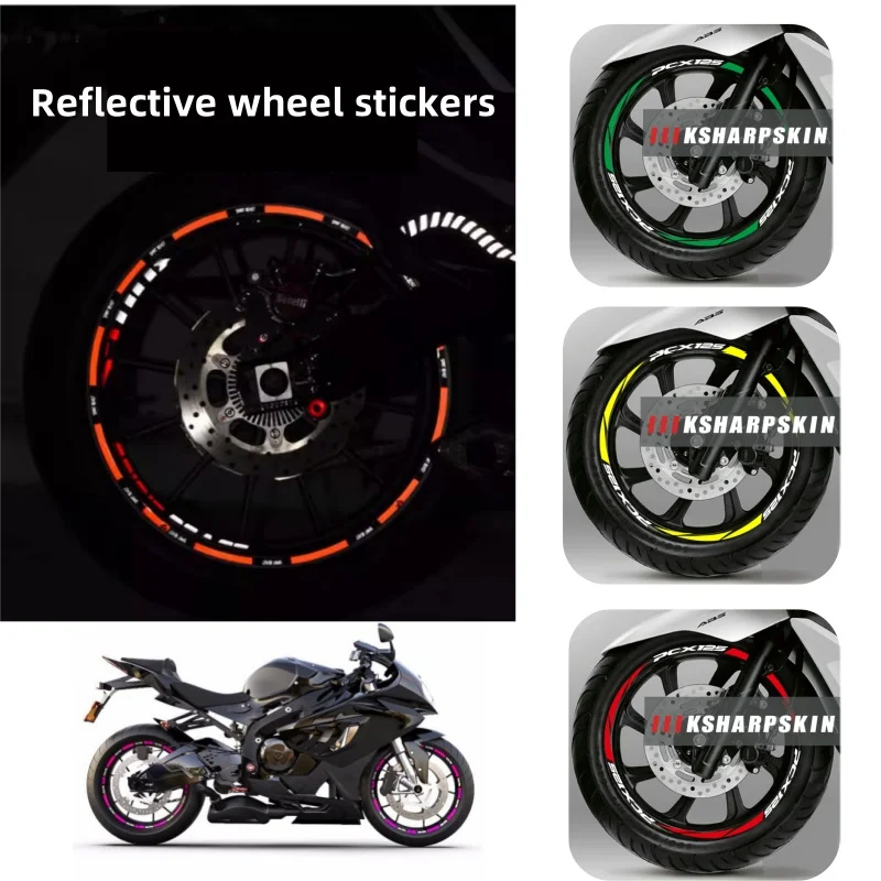 Motorcycle Tire Stickers Ghost Fire Electric Scooter Suitable Decals Reflective Personalized Wheel Stickers
Motorcycle Tire Stickers Ghost Fire Electric Scooter Suitable Decals Reflective Personalized Wheel Stickers