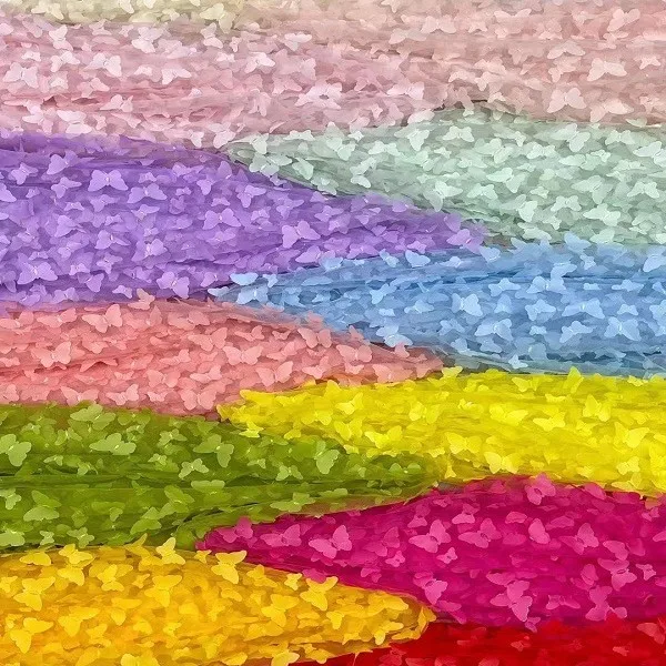 New 3D laser butterfly embroidery lace decal fabric handmade wedding and children's clothing decoration accessories
New 3D laser butterfly embroidery lace decal fabric handmade wedding and children's clothing decoration accessories