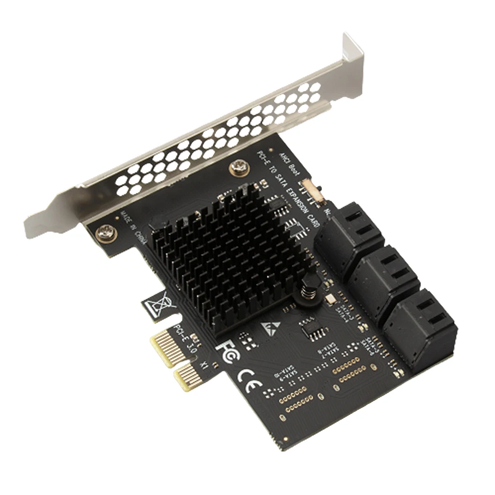 PCI-E 1X to SATA3.0 6 Port PCI Express Desktop Adapter Card Expansion Card 6Gbps for Windows Desktop Computer Kit
PCI-E 1X to SATA3.0 6 Port PCI Express Desktop Adapter Card Expansion Card 6Gbps for Windows Desktop Computer Kit