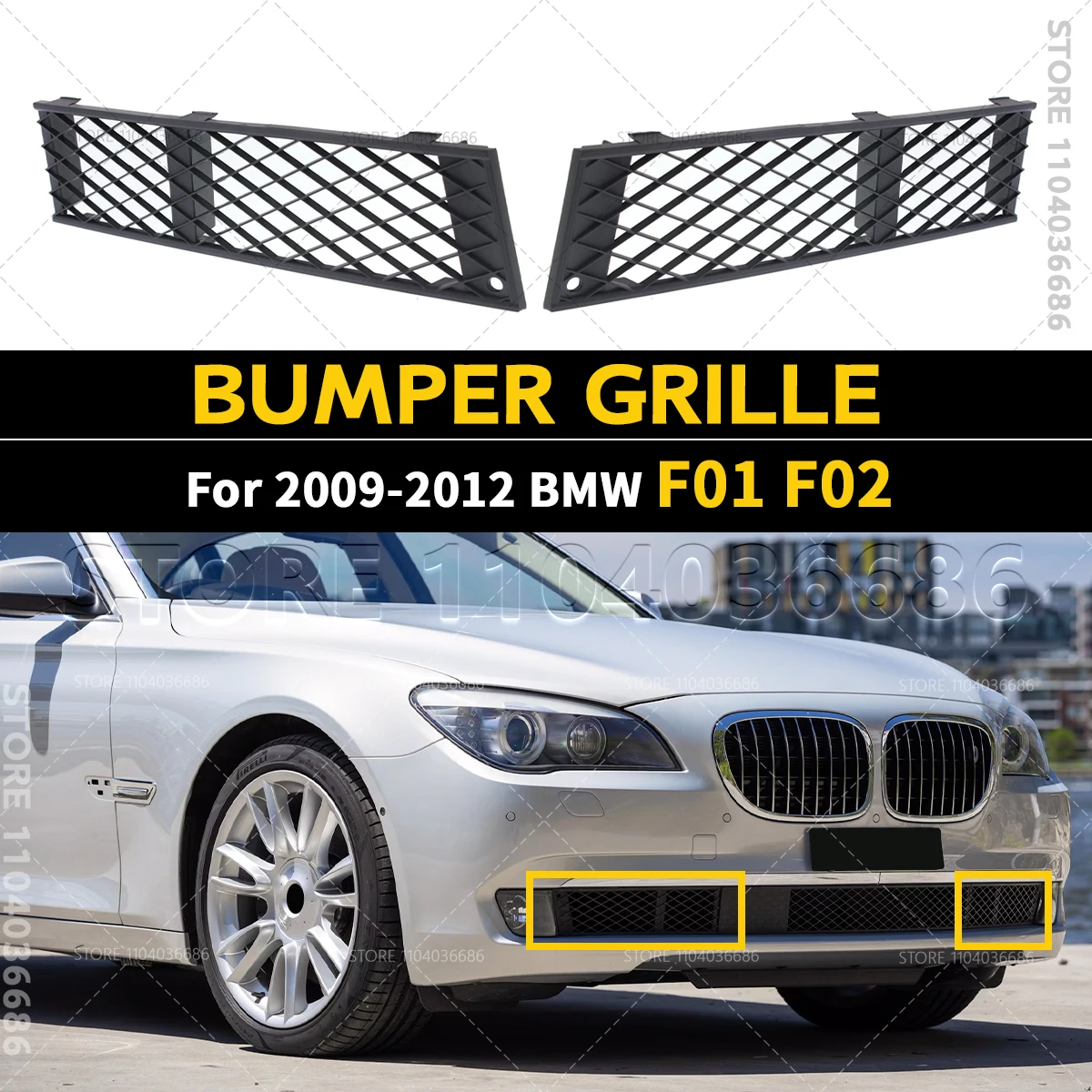 For 2009 2010 2011 2012 F01 F02 BMW 740i 750i 760Li Alpina B7 Front Bumper Grill Grilles Mesh 51117186505 51117186506
For 2009 2010 2011 2012 F01 F02 BMW 740i 750i 760Li Alpina B7 Front Bumper Grill Grilles Mesh 51117186505 51117186506