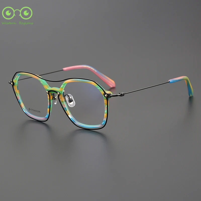 Personalized large frame designer style men's glasses frame women's ultra-light acetate retro frame can be matched with myopia
Personalized large frame designer style men's glasses frame women's ultra-light acetate retro frame can be matched with myopia