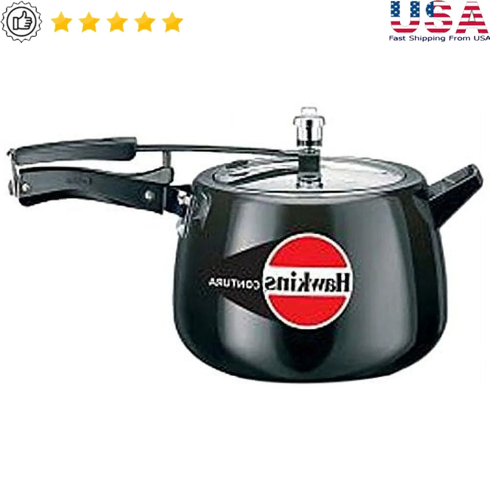Hard Anodized Pressure Cooker Energy Efficient Healthy Cooking Durable Aluminum Curved Body Improved Pressure Regulator Easy
Hard Anodized Pressure Cooker Energy Efficient Healthy Cooking Durable Aluminum Curved Body Improved Pressure Regulator Easy