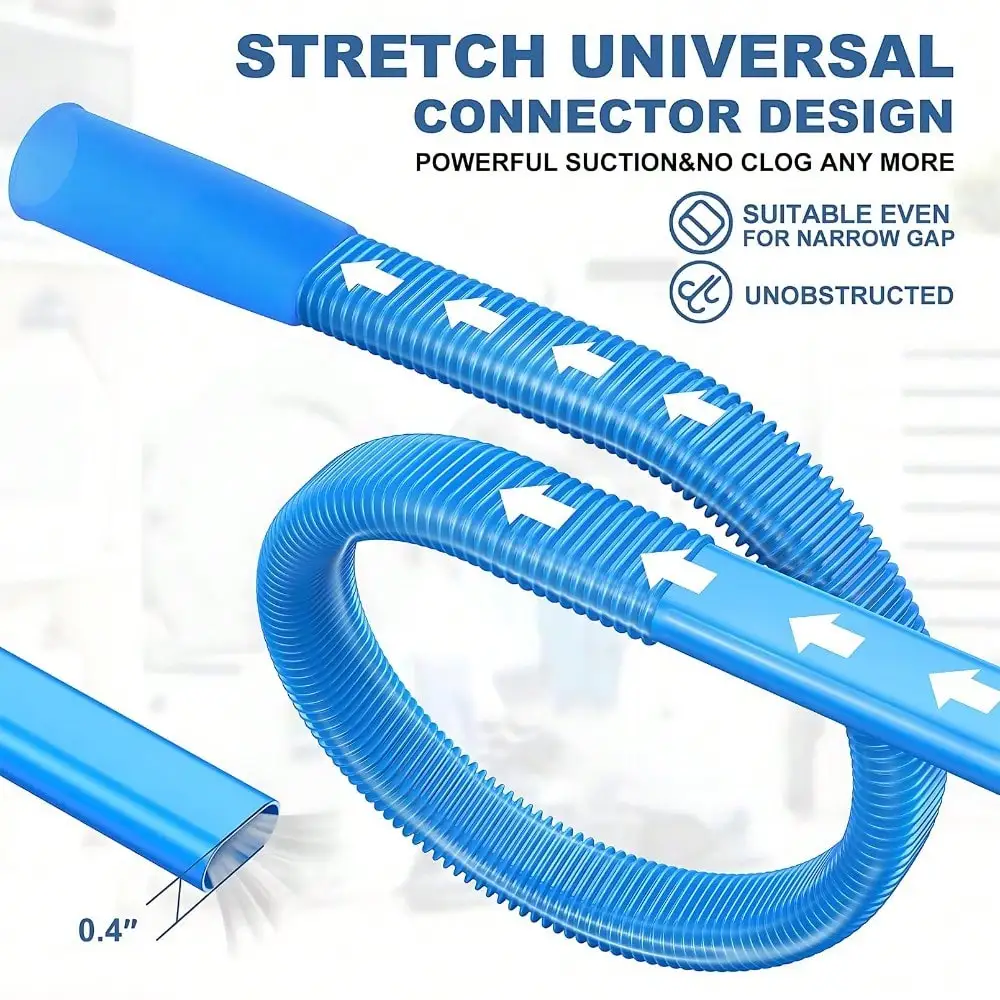 Universal Dryer Duct Cleaner, Vacuum Hose Attachment for Deep Cleaning of Clogged Ducts
Universal Dryer Duct Cleaner, Vacuum Hose Attachment for Deep Cleaning of Clogged Ducts