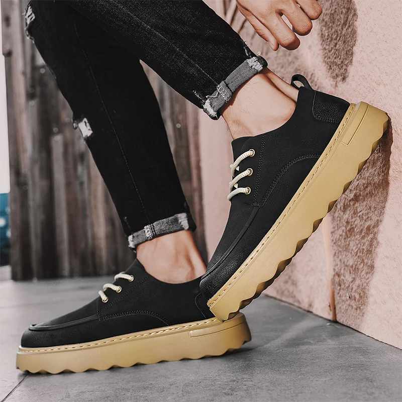 Trendy casual men's leather shoes Height increasing and comfort design style Leisure Party Daily work Youth quality shoes
Trendy casual men's leather shoes Height increasing and comfort design style Leisure Party Daily work Youth quality shoes
