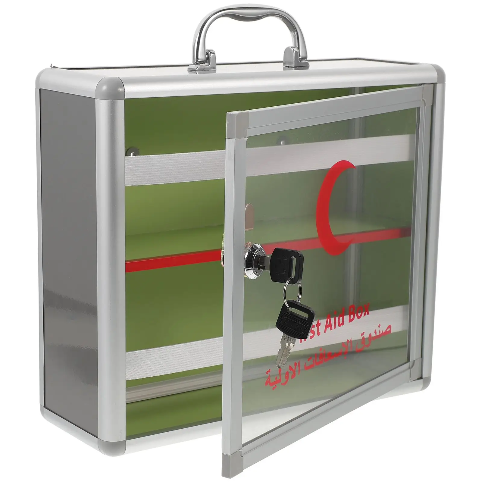 Wall Mountable First Aid Kit 300x110x260mm Aluminum Alloy Medicine Box Lockable Storage Large Capacity Water Resistant Safety
Wall Mountable First Aid Kit 300x110x260mm Aluminum Alloy Medicine Box Lockable Storage Large Capacity Water Resistant Safety