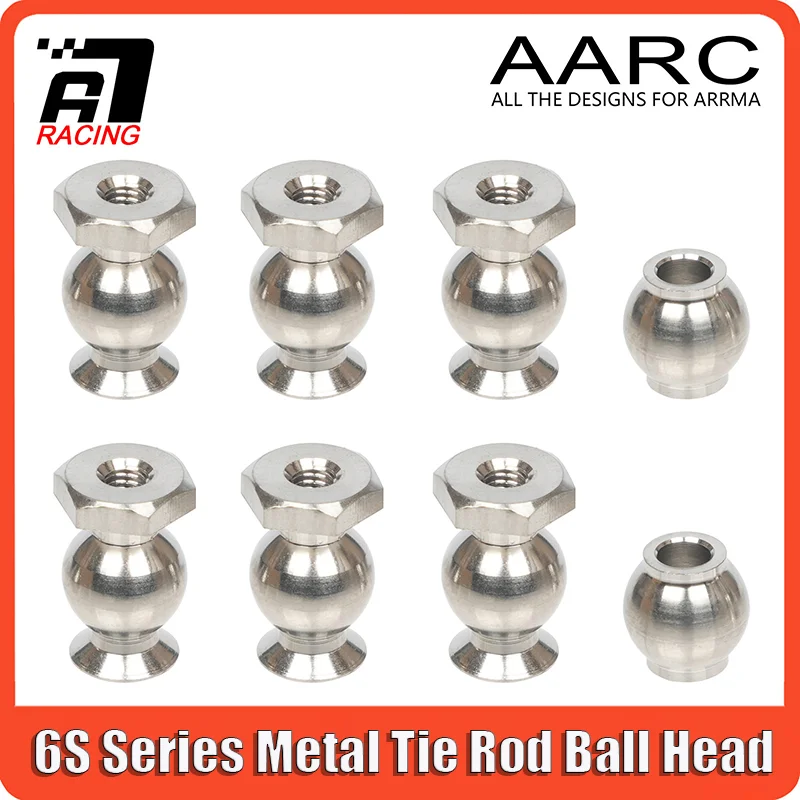 Metal 6S Steering Rod Ball Head for ARRMA V5 6S V6 KRATON OUTCAST NOTORIOUS KRATON EXB RC Truck Car
Metal 6S Steering Rod Ball Head for ARRMA V5 6S V6 KRATON OUTCAST NOTORIOUS KRATON EXB RC Truck Car