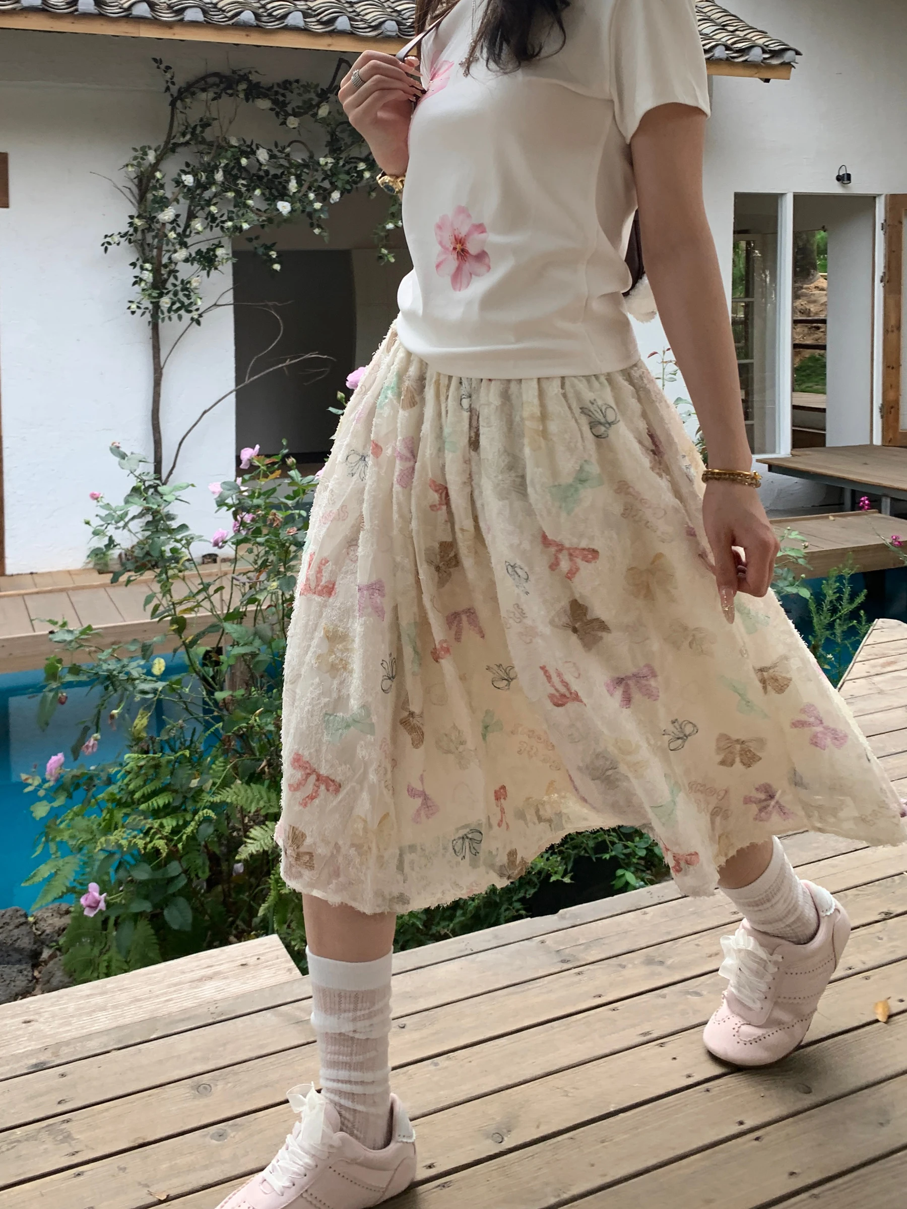 Muziyang Women's A-Line Midi Skirt Elastic Waist Loose Fit Knot Flower Bud Skirt Polyester Lace Summer 2026
Muziyang Women's A-Line Midi Skirt Elastic Waist Loose Fit Knot Flower Bud Skirt Polyester Lace Summer 2026