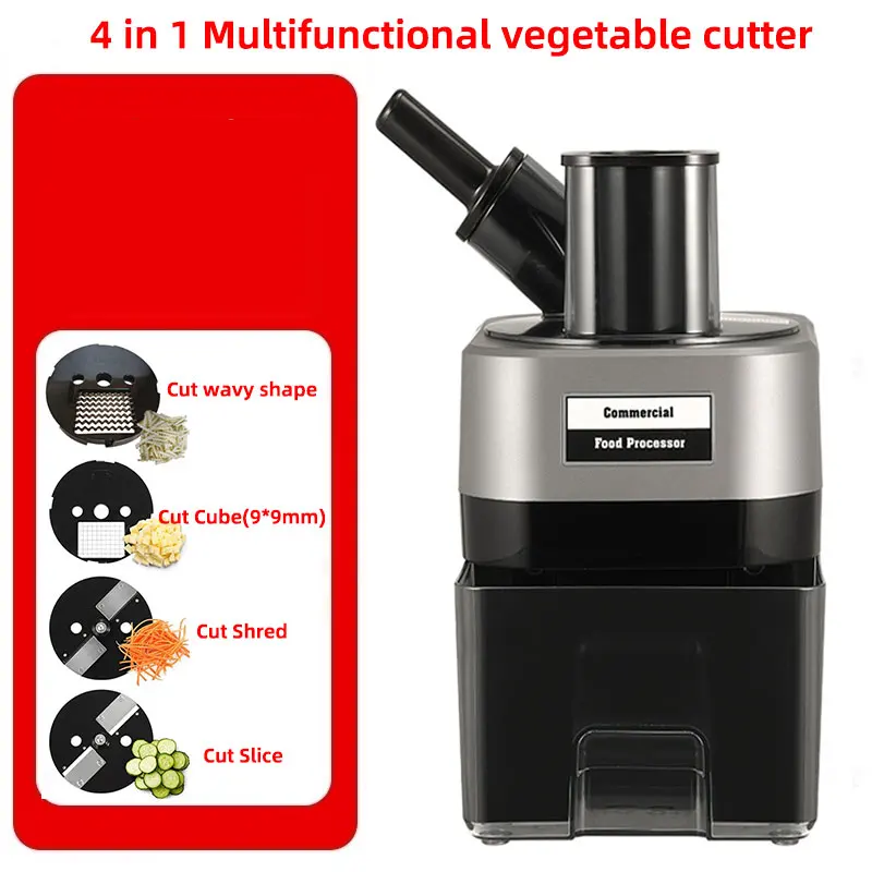 HomeWise K8700 4-in-1 Electric Multi-Function Vegetable Cutter Wavy Cubed Shredded Sliced Double feed port Food Processor
HomeWise K8700 4-in-1 Electric Multi-Function Vegetable Cutter Wavy Cubed Shredded Sliced Double feed port Food Processor