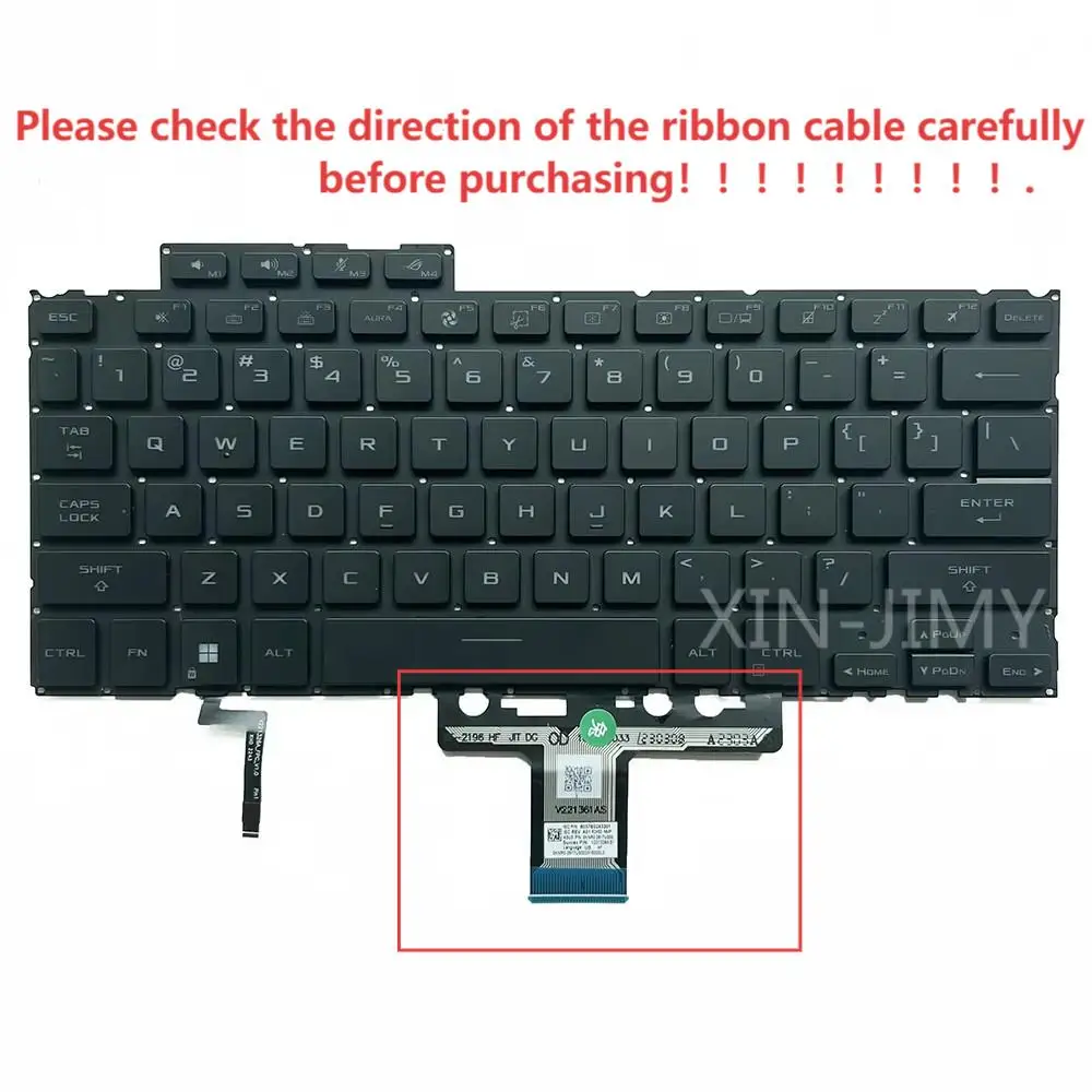 GV302 US/Russian Backlit Keyboard For ASUS ROG FLOW X13 GV302X GV302XA GV302XI GV302Q GV302R GV302UX 2023
GV302 US/Russian Backlit Keyboard For ASUS ROG FLOW X13 GV302X GV302XA GV302XI GV302Q GV302R GV302UX 2023