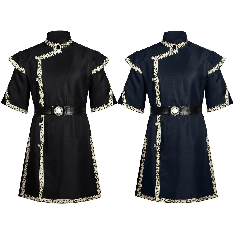 Men's Medieval Renaissance Viking Waistcoated Long Robe Knight Pirate Cosplay Stage Performance Costume
Men's Medieval Renaissance Viking Waistcoated Long Robe Knight Pirate Cosplay Stage Performance Costume